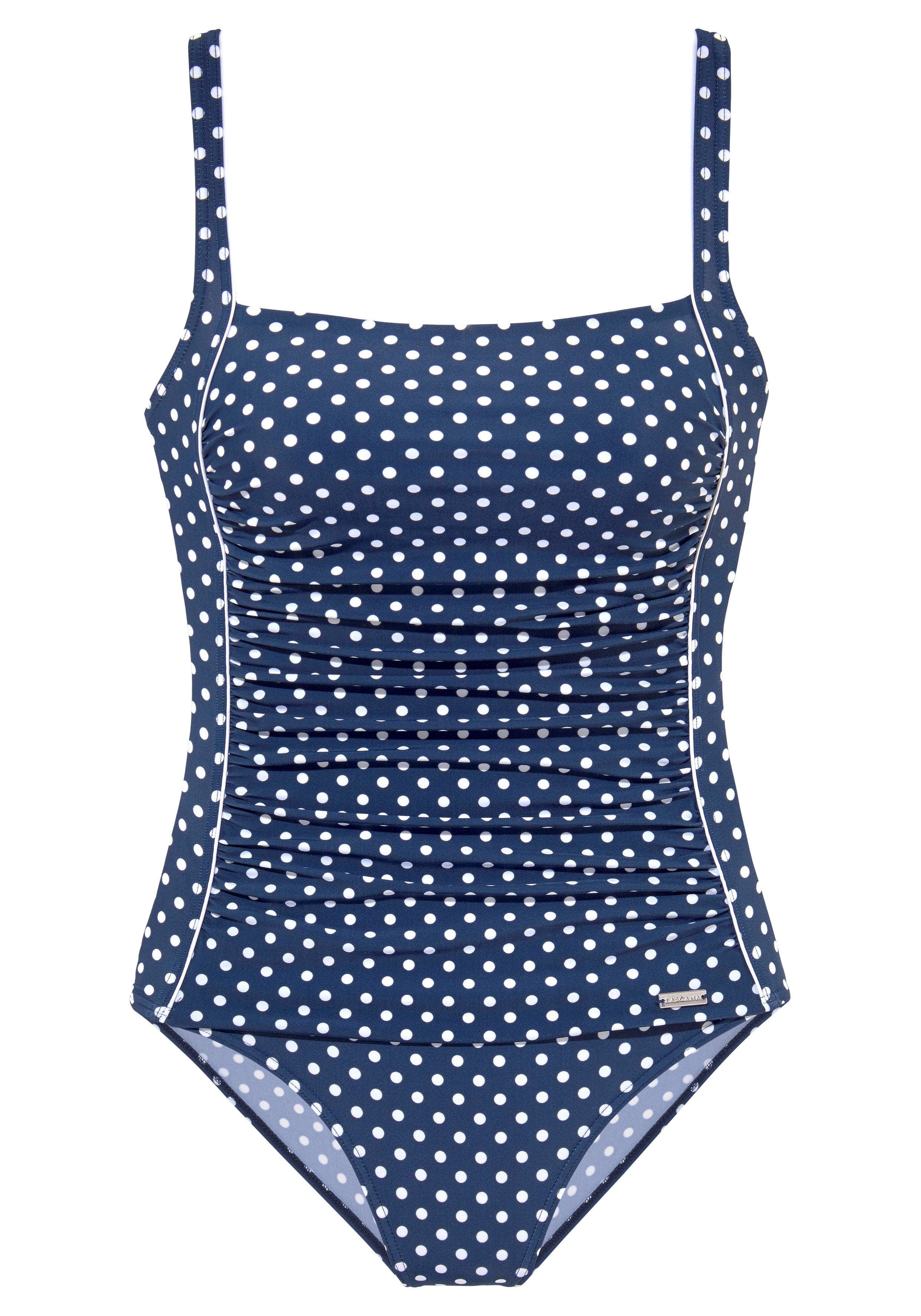 LASCANA Badeanzug im Pünktchen-Design mit Shaping-Effekt günstig online kaufen