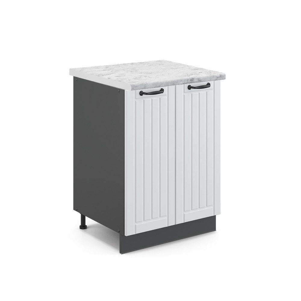 Vicco Unterschrank Fame-Line, Weiß Landhaus/Anthrazit, 60 günstig online kaufen