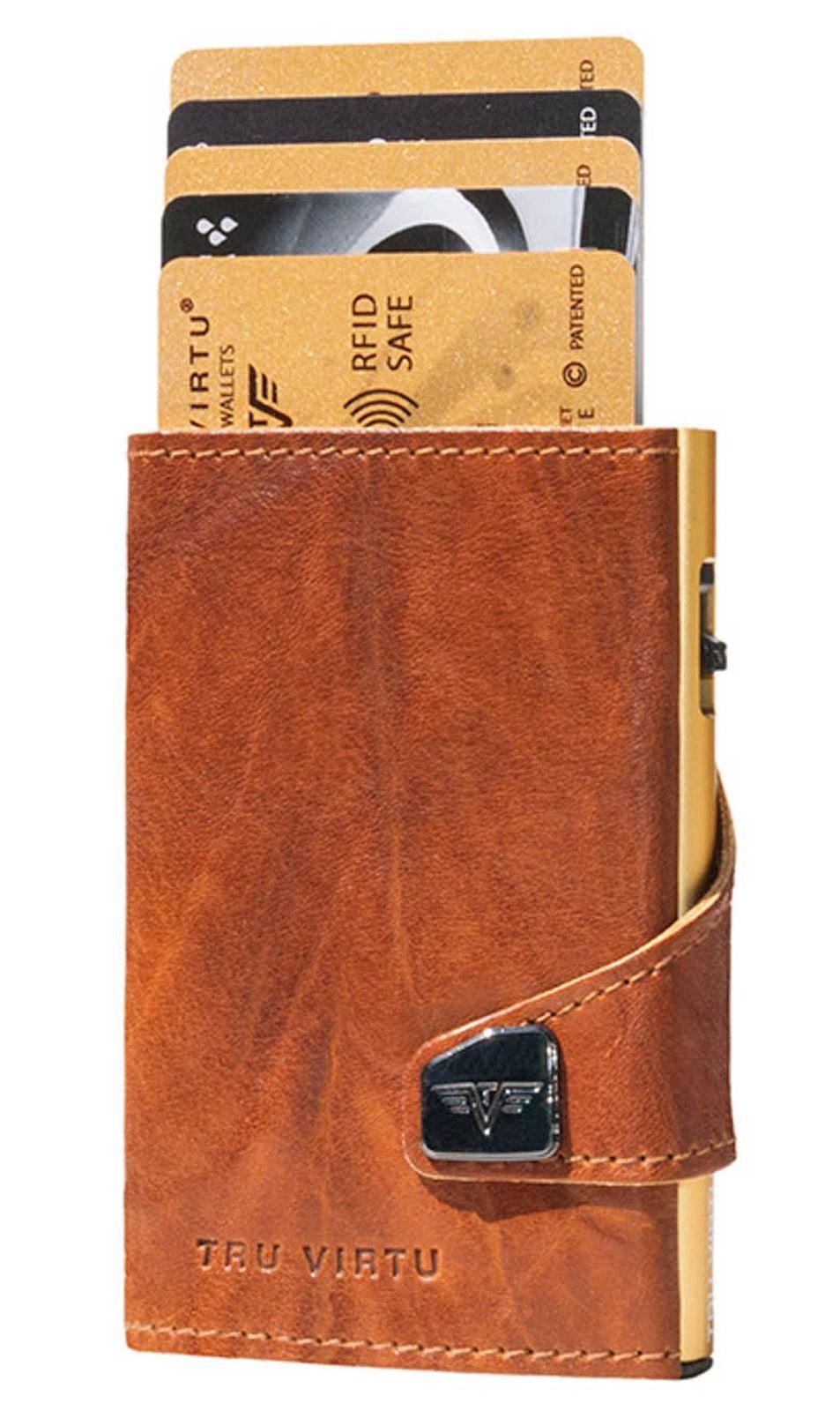 TRU VIRTU Kartenetui Click & Slide, mit RFID-Blocker Schutz