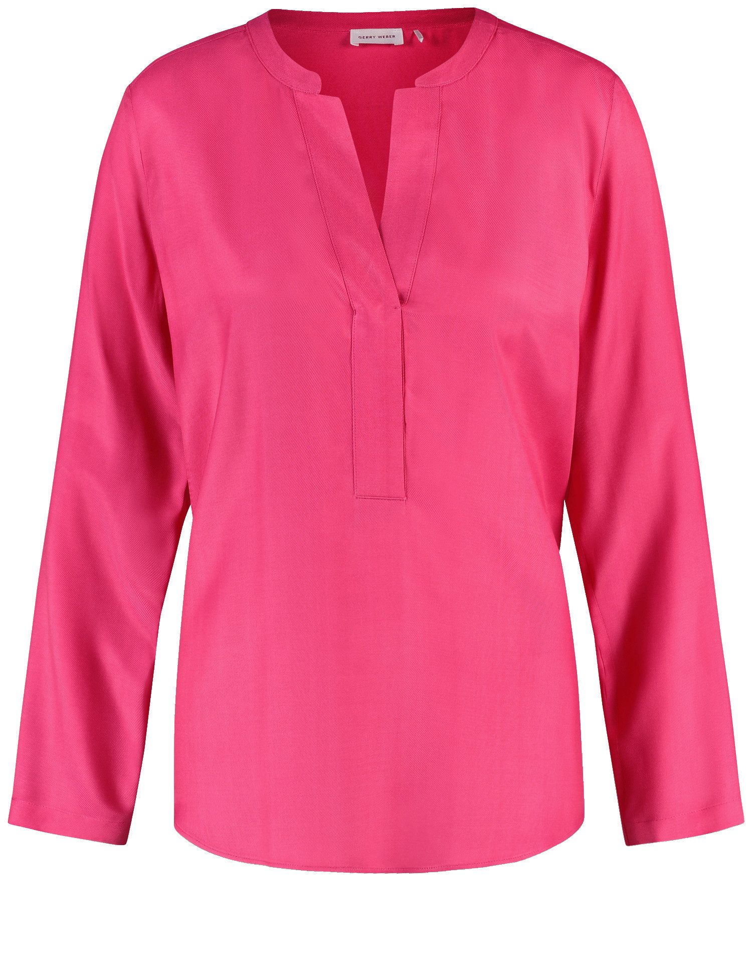 GERRY WEBER Klassische Bluse Nachhaltige Bluse mit Tunika-Ausschnitt