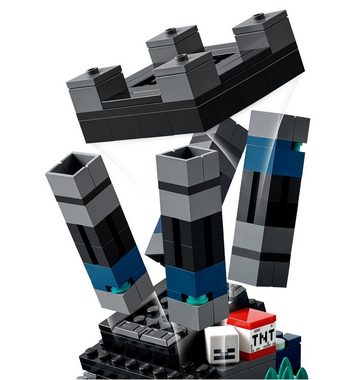 LEGO® Konstruktionsspielsteine LEGO® Minecraft 21246 Das Duell in der Finsternis, (584 St)