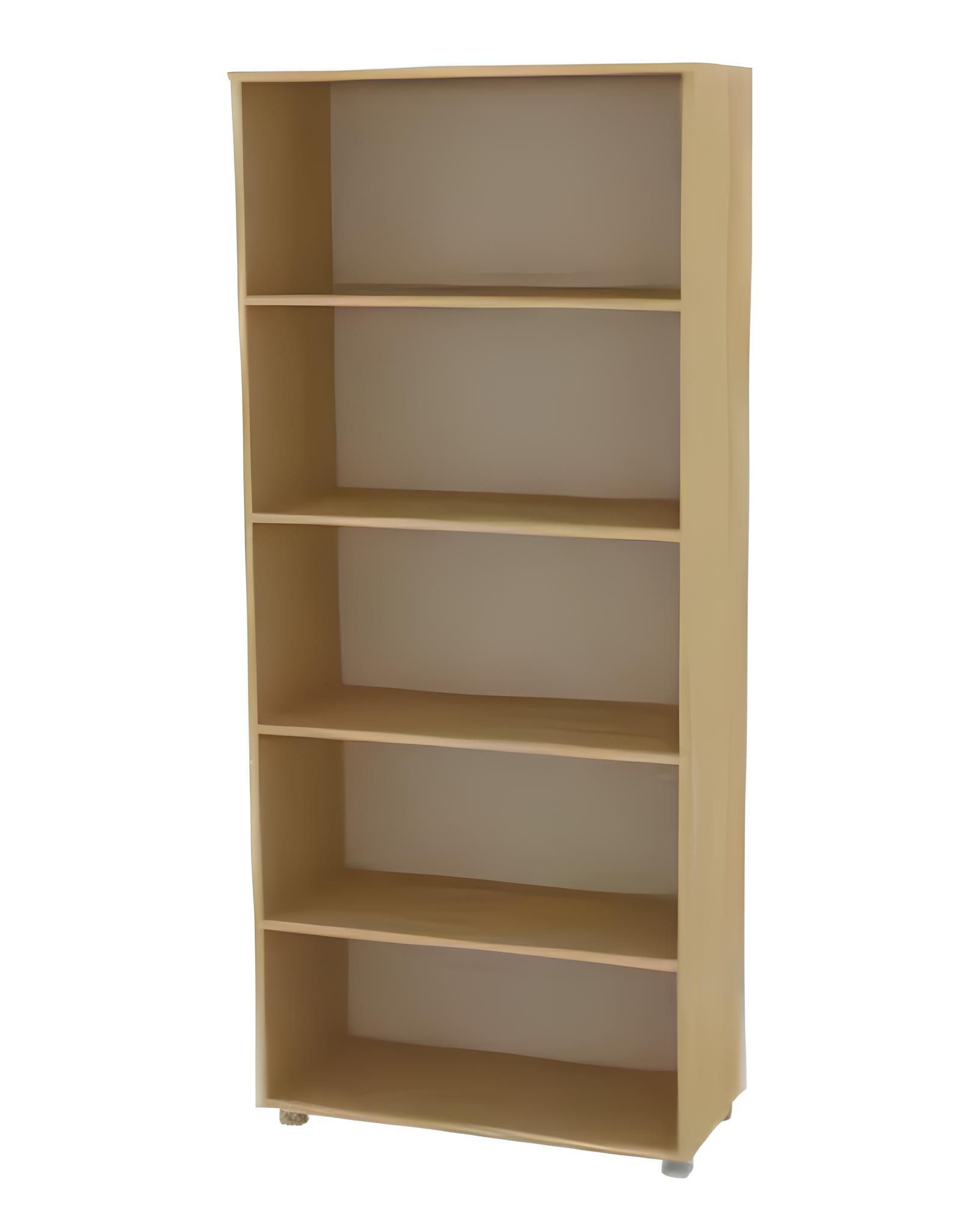 Xlmoebel Bücherregal Bücherregal aus naturbelassenem Holz für Büro und Arbeitszimmer, Hergestellt in Europa