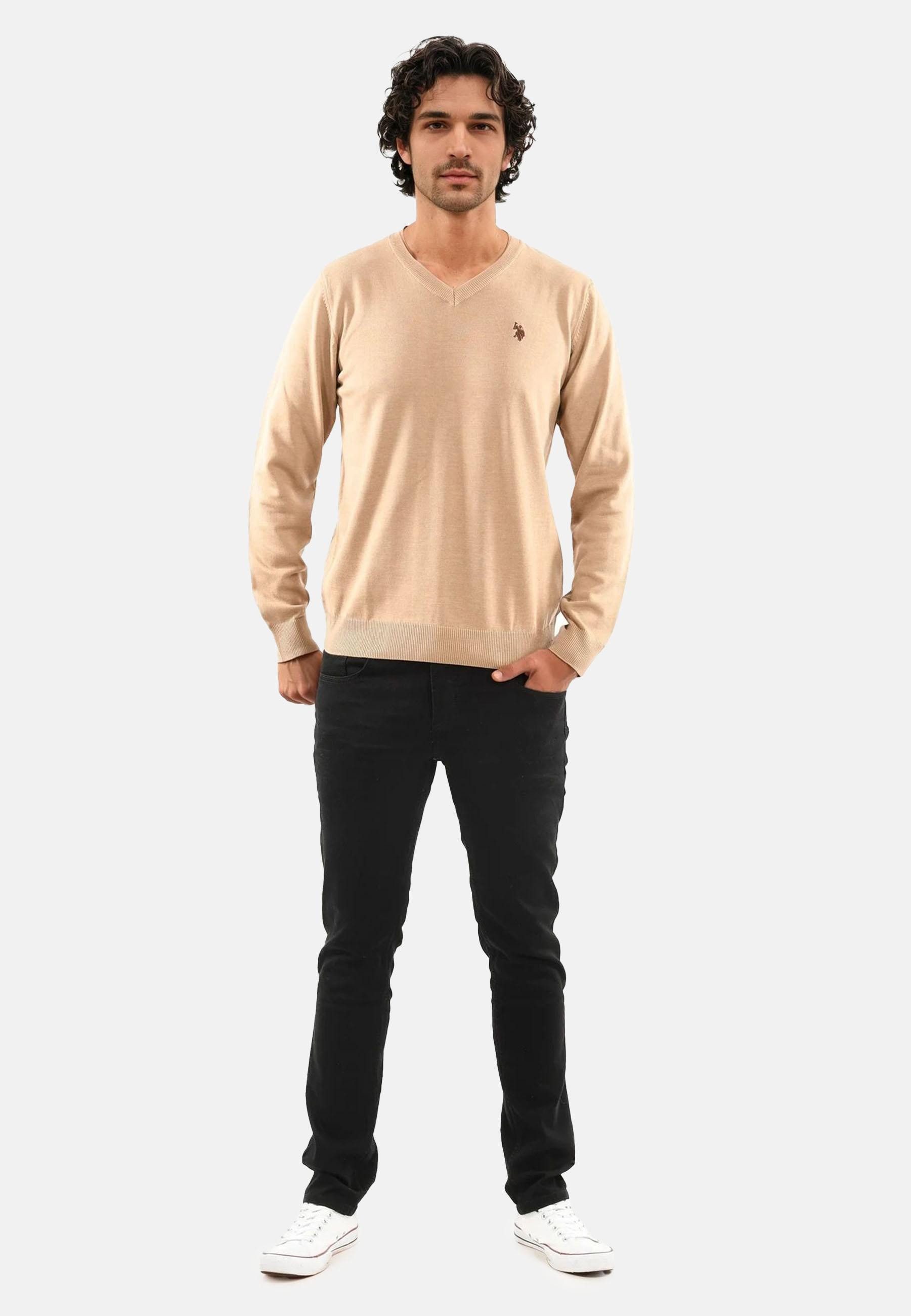 U.S. Polo Assn V-Ausschnitt-Pullover Herren Shirt günstig online kaufen