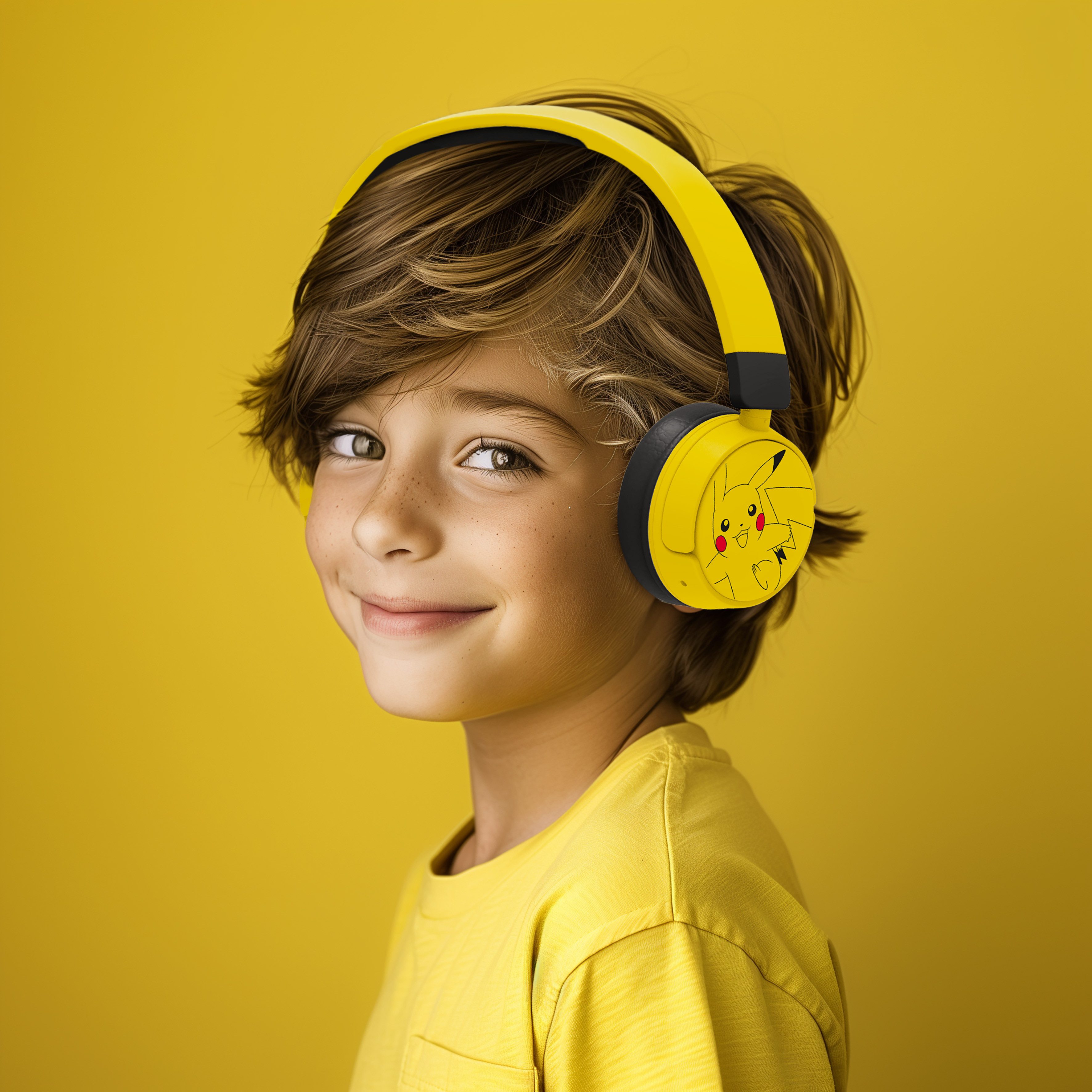 OTL Pokémon Pikachu Kinderkopfhörer mit Lautstärkebegrenzung Kinder-Kopfhörer (kindgerechte Lautstärkebegrenzung)