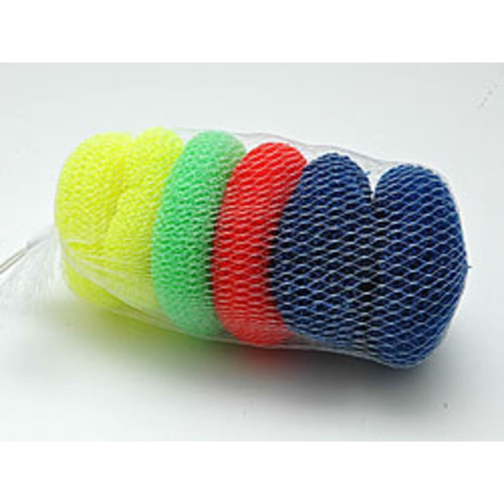 HundB Reinigungsschwamm 6er Set Topfreiniger im Netz, Kunststoff, 36g, Schwamm Scheuerschwamm Reinigungspad Spülschwamm Küchenreiniger