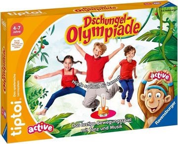 Ravensburger Spiel, Bewegungsspiel tiptoi® ACTIVE Dschungel-Olympiade, Made in Europe, FSC® - schützt Wald - weltweit