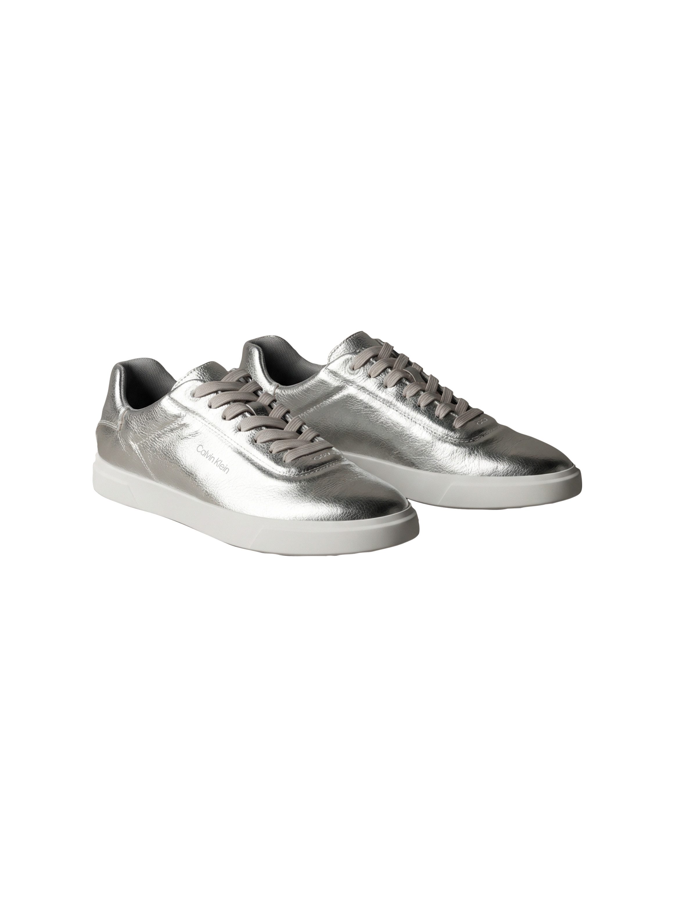Calvin Klein LOW PRO CUPSOLE OXF LTH MET Plateausneaker Schnürschuh, Halbschuh, Freizeitschuh im Metallic-Look