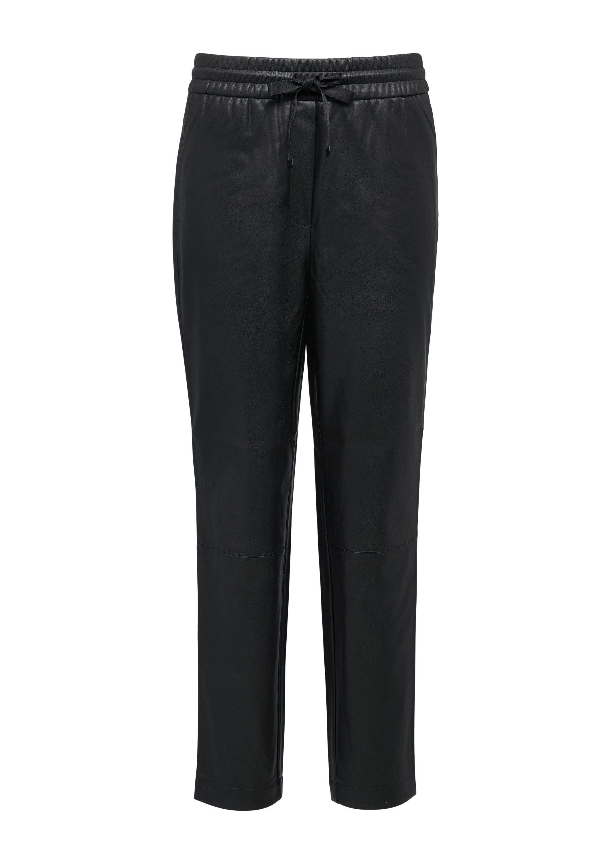 comma Chinos Hose Hose in Lederoptik günstig online kaufen