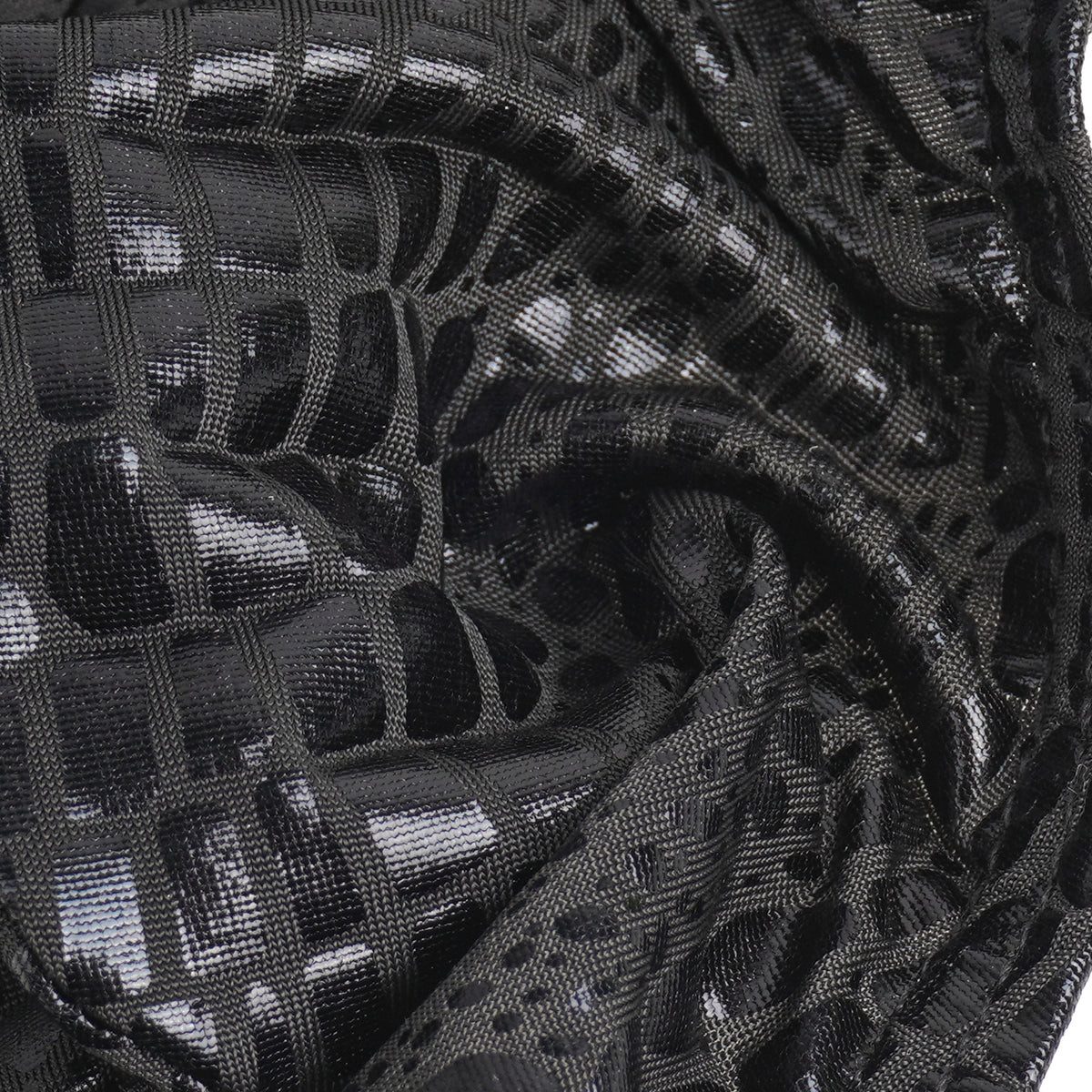 Lau-Fashion Stringtanga Herren String mit Schlangenmuster in Lack Leder Wetlook-Optik