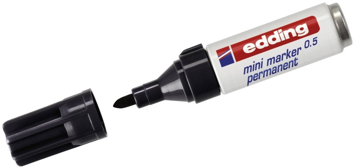 edding Permanentmarker Permanentmarker edding mini 0.5 VE=10 Stück schwarz