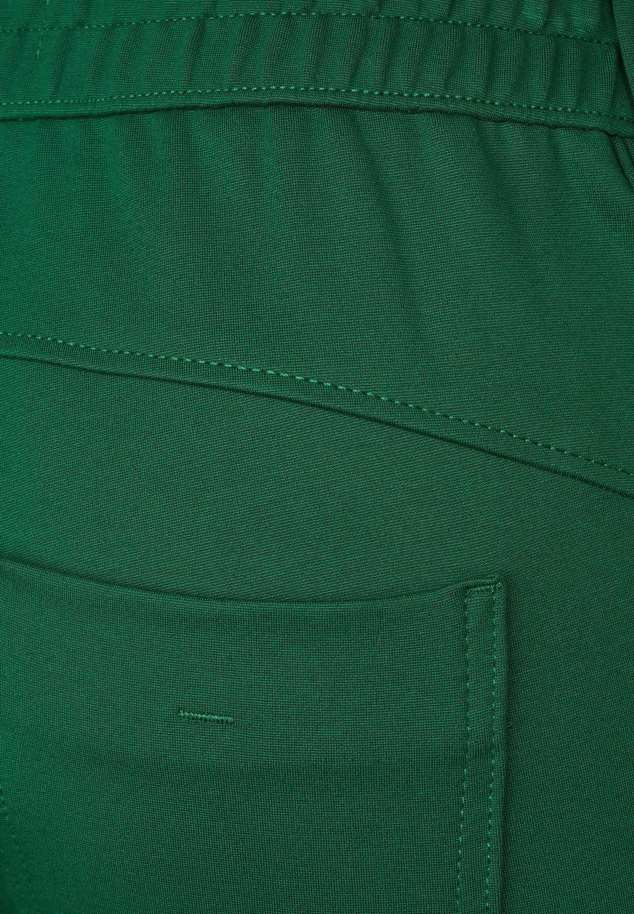 STREET ONE Röhrenhose mit Zipper-Taschen green gentle