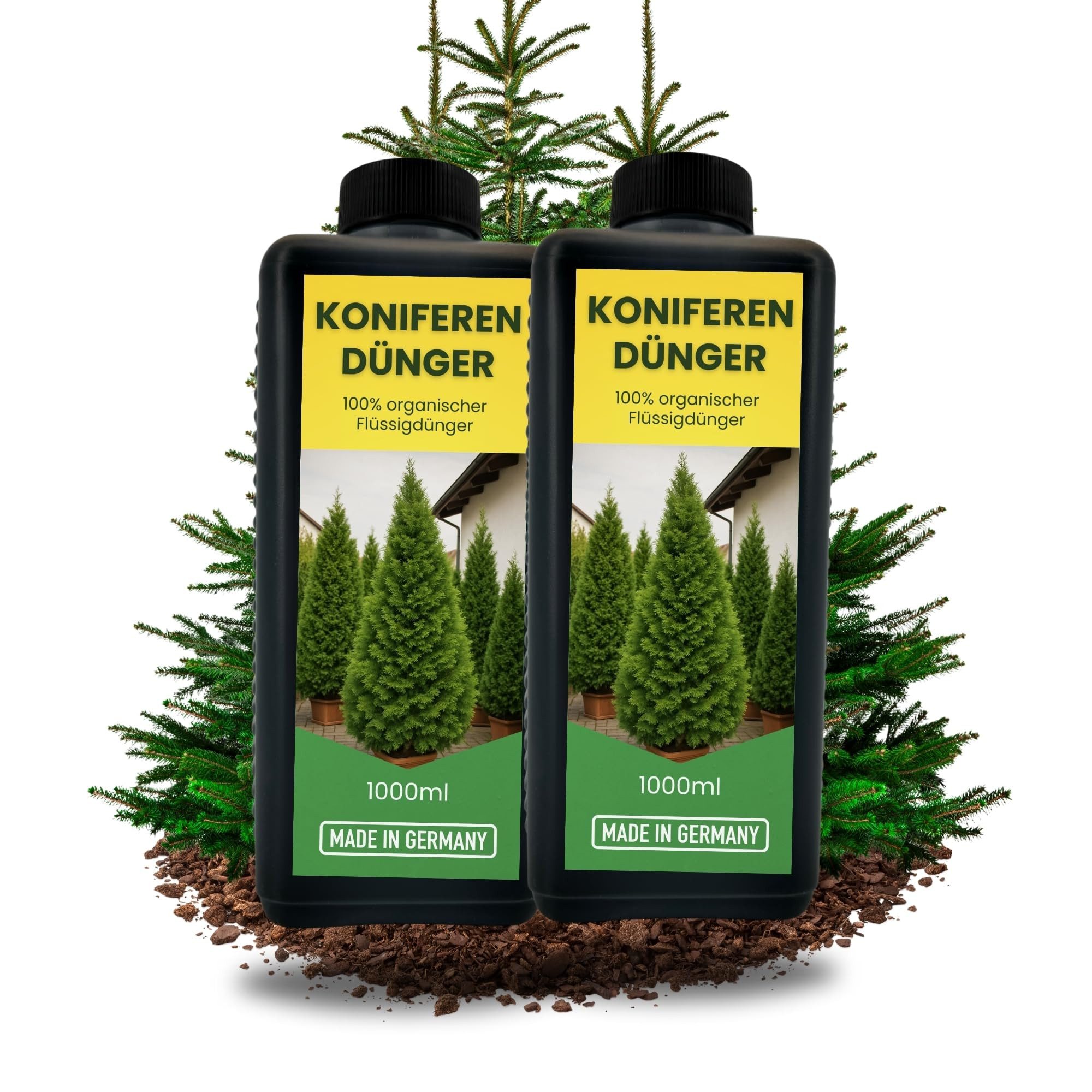 TronicXL Spezialdünger 2L Koniferendünger Fluessigduenger Dünger Tanne Kiefer Hecke Baum, Flüssigdünger