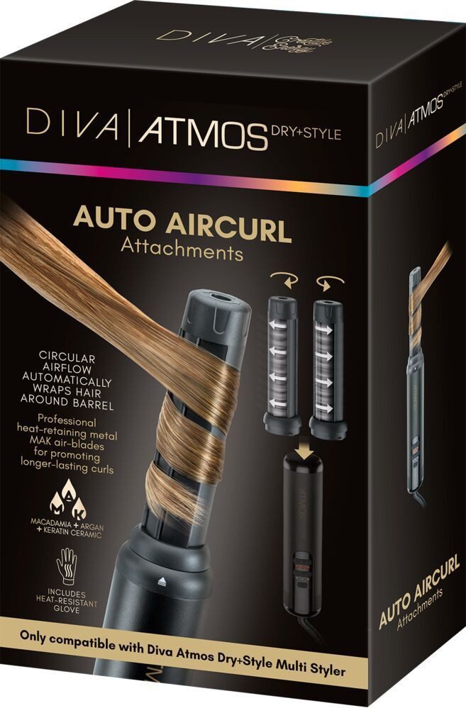 DIVA Haarbürste Diva Dry & Style Auto Aircurl Aufsätze