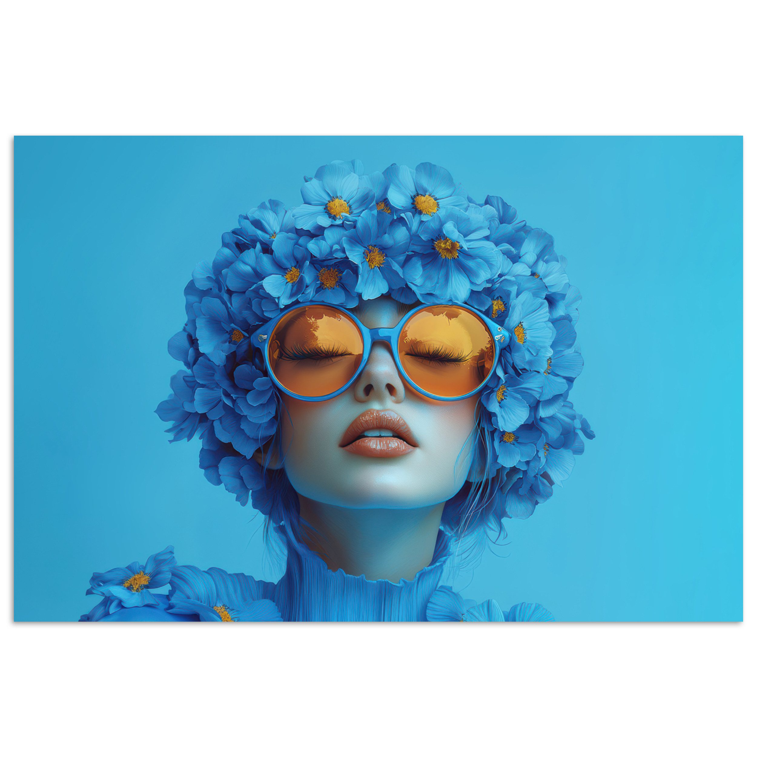 MuchoWow Poster Frau - Blume - günstig online kaufen