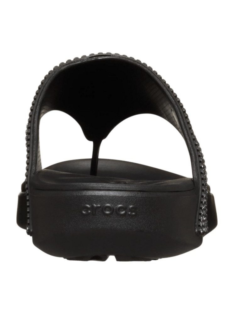 Crocs Zehensandale Getaway Gems Triangle Flip schwarz - Damen Badeschuh günstig online kaufen