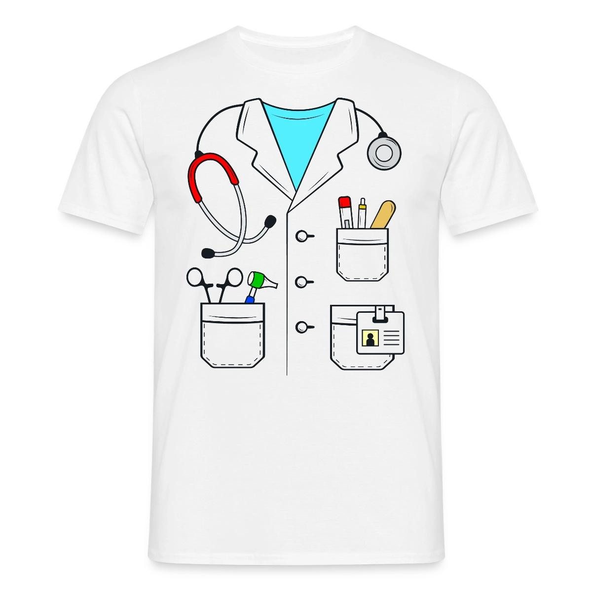 T-Shirt Arzt Kostüm Karneval Fasching Männer T-Shirt