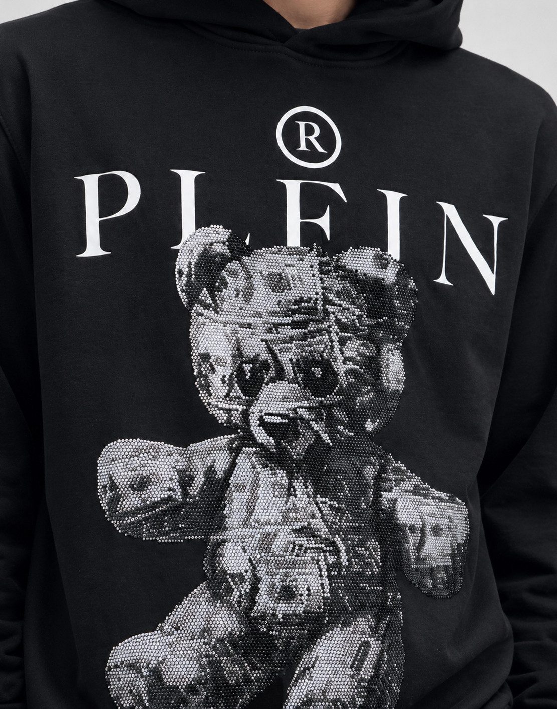 PHILIPP PLEIN Sweatshirt Teddy Mit Schmucksteinen