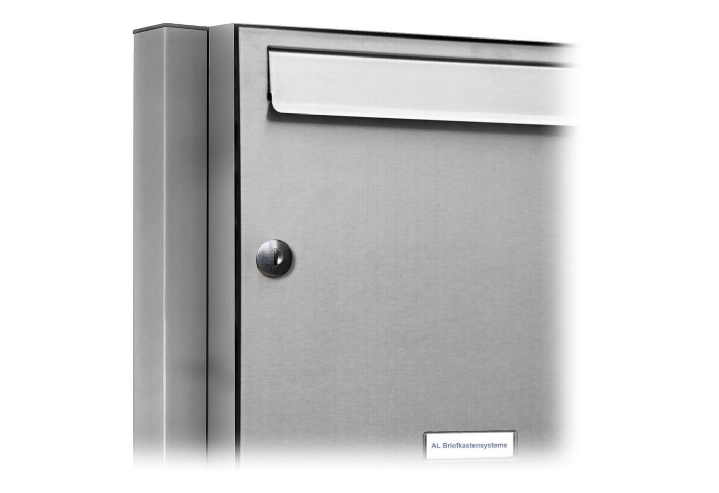 Thumbnail - AL Briefkastensysteme Standbriefkasten 8 Fach Premium Edelstahl Briefkasten Post A4 modern robustwetterfest