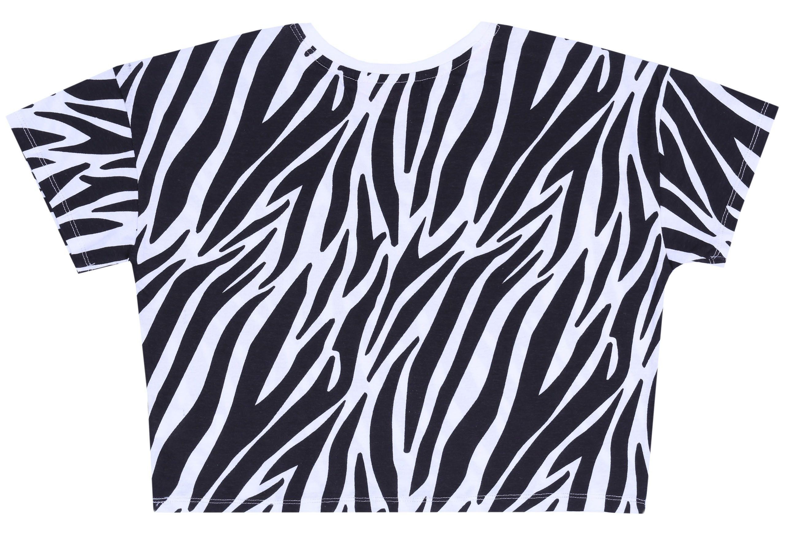 Barbie Blusentop Schwarz-weißes kurzes Top BARBIE L