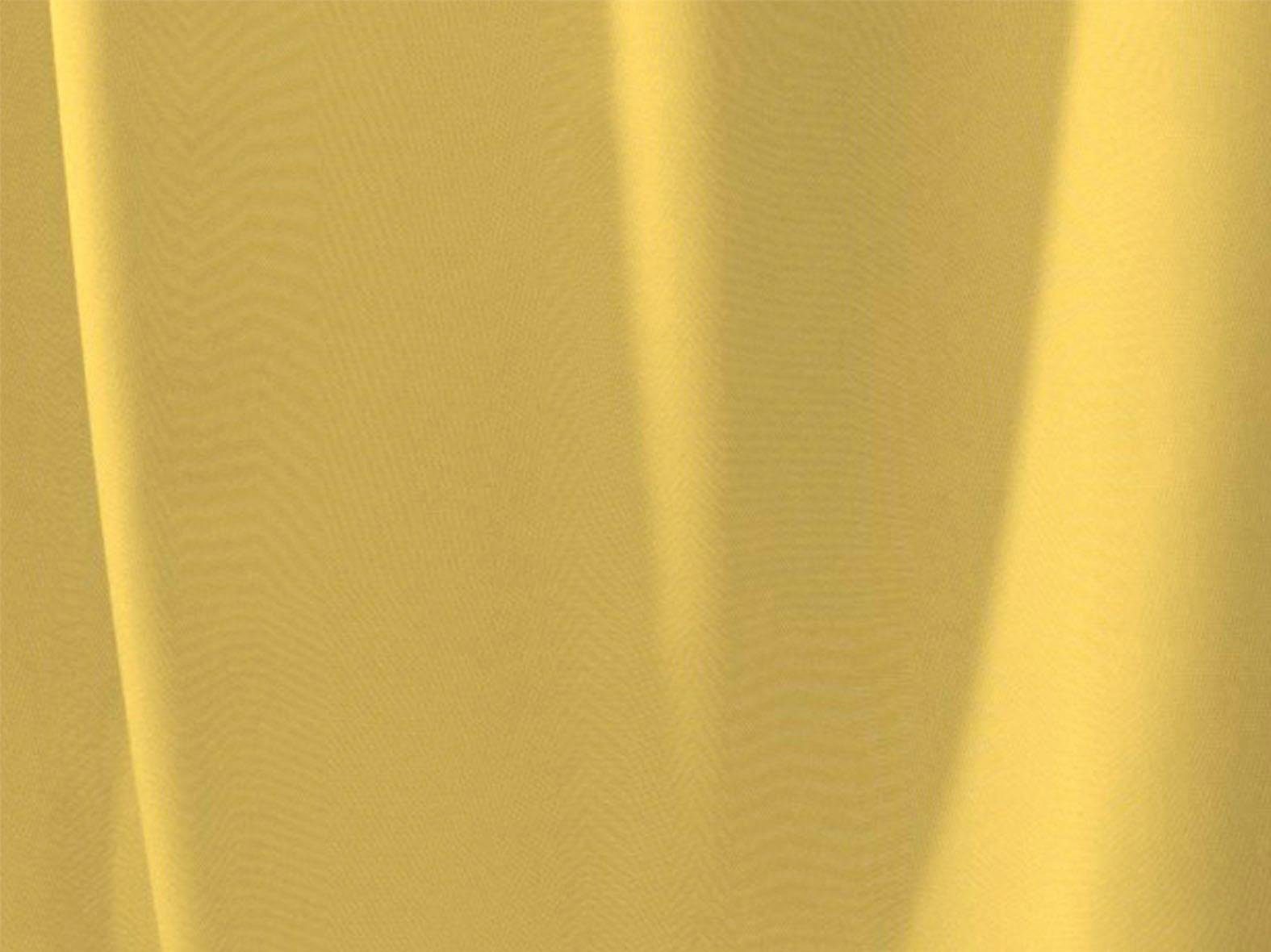 (1 Adam, St), Uni Kräuselband Collection, Light Vorhang hellgelb blickdicht