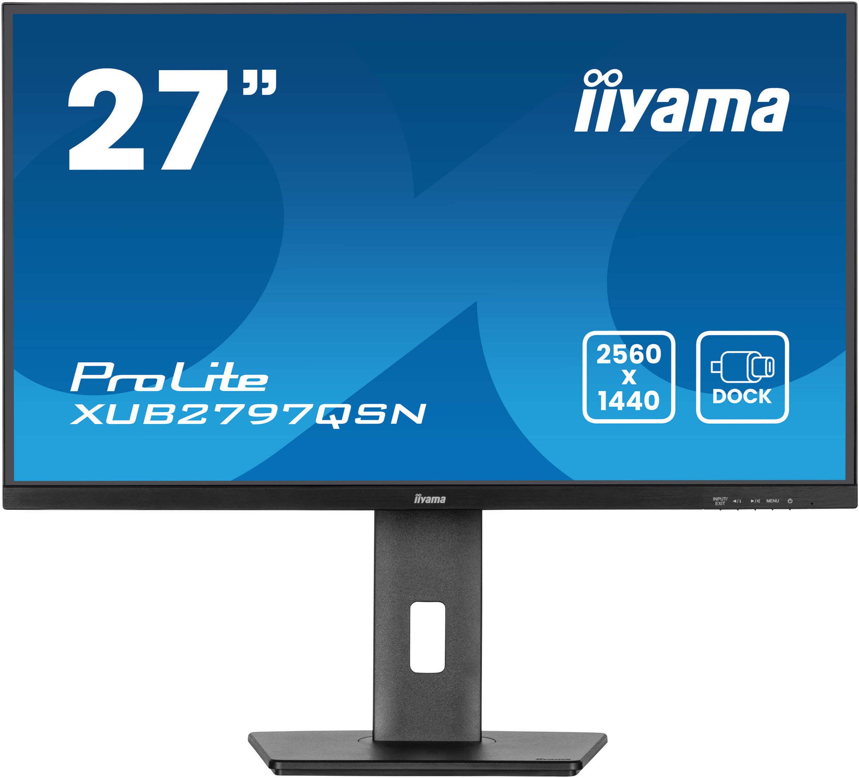 Iiyama XUB2797QSN-B2 LED-Monitor (69 cm/27 ", 2560 x 1440 px, QHD, 1 ms Reaktionszeit, 100 Hz, IPS)
