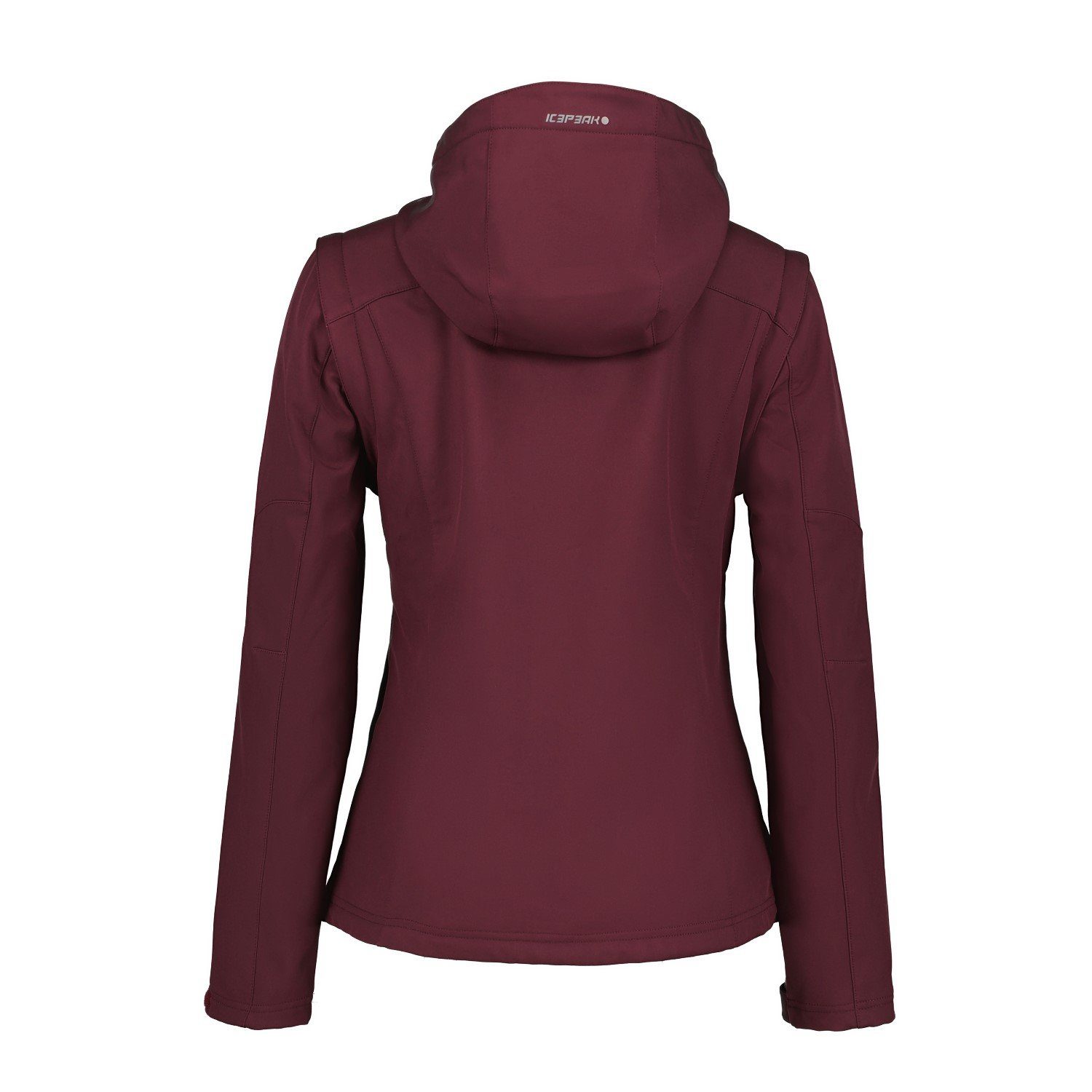 Icepeak Kapuze Weinrot und mit Ärmeln (Weste) Funktionsjacke Damen abnehmbaren