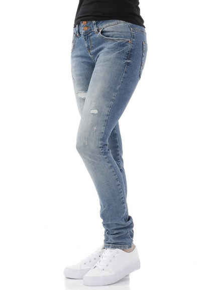 LTB Slim-fit-Jeans LTB Damen Jeans MOLLY M Lelia Wash Mittelblau