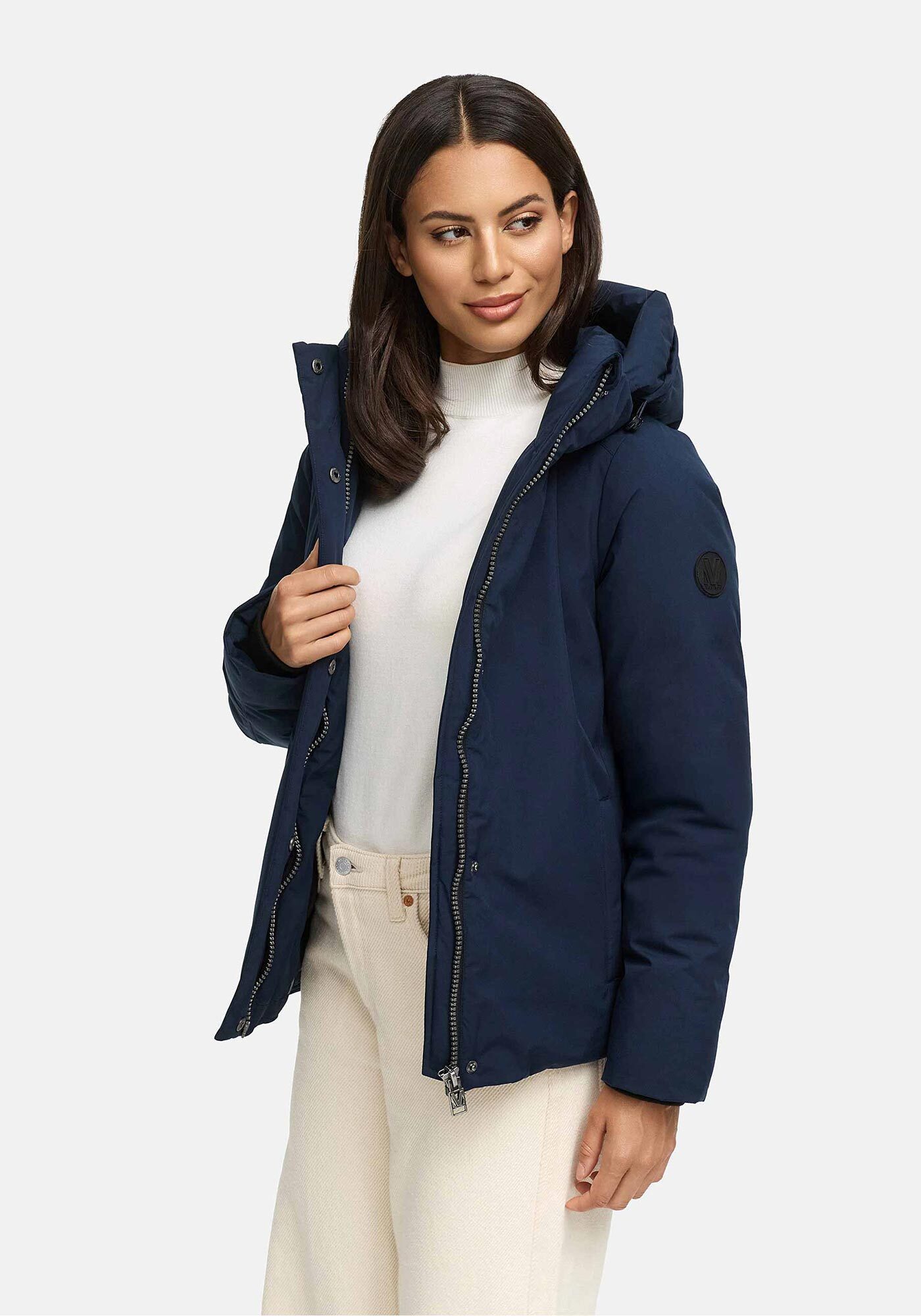 Marikoo Winterjacke Yeminaa warm für den Winter - hinten länger geschnitten