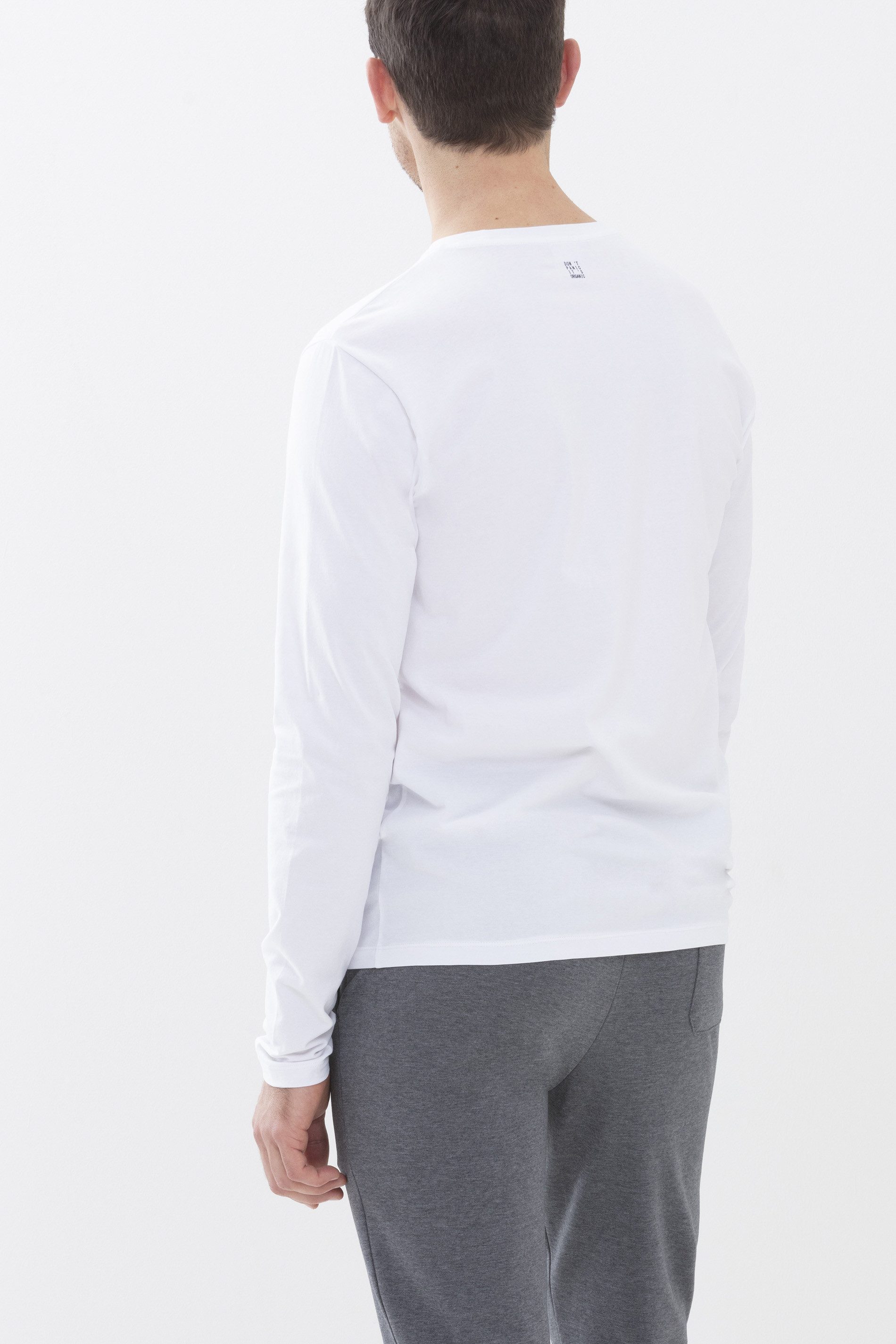 Mey Langarmshirt Mey Herren Longsleeve Serie Relax Uni Longsleeve (1-tlg)