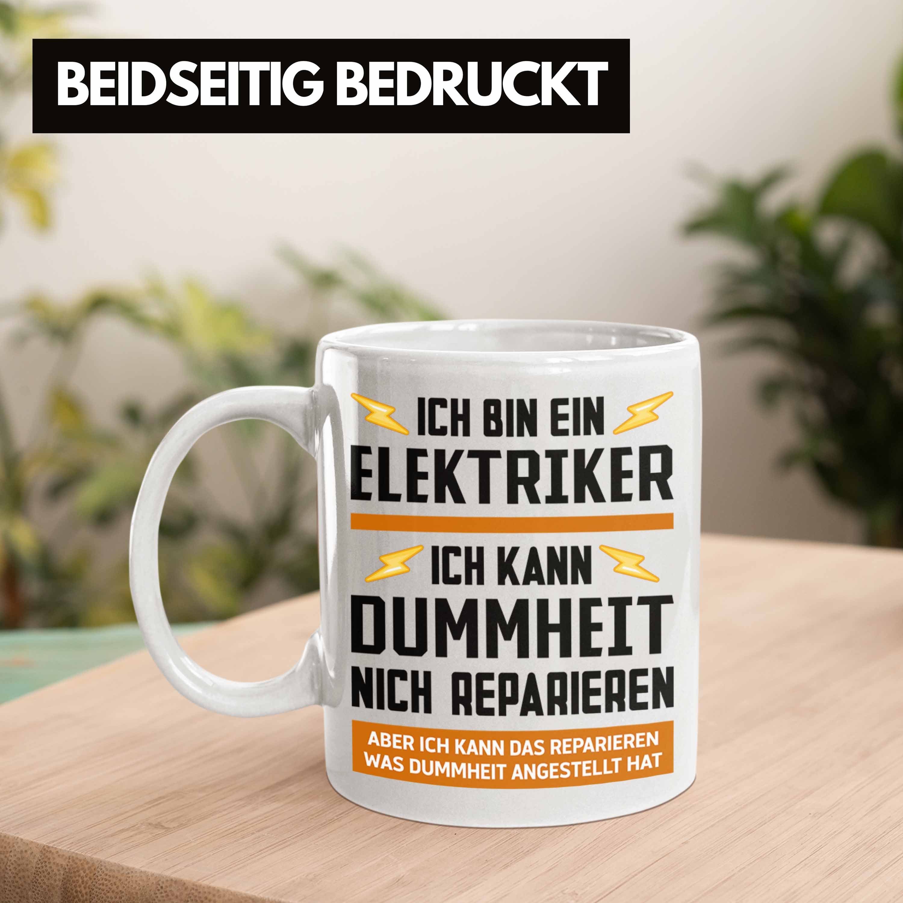 - Weiss Kaffeebecher Gadget Geschenk Geschenke Männer Lustig Elektriker Kaffeetasse Tasse Tasse Trendation Spruch Trendation