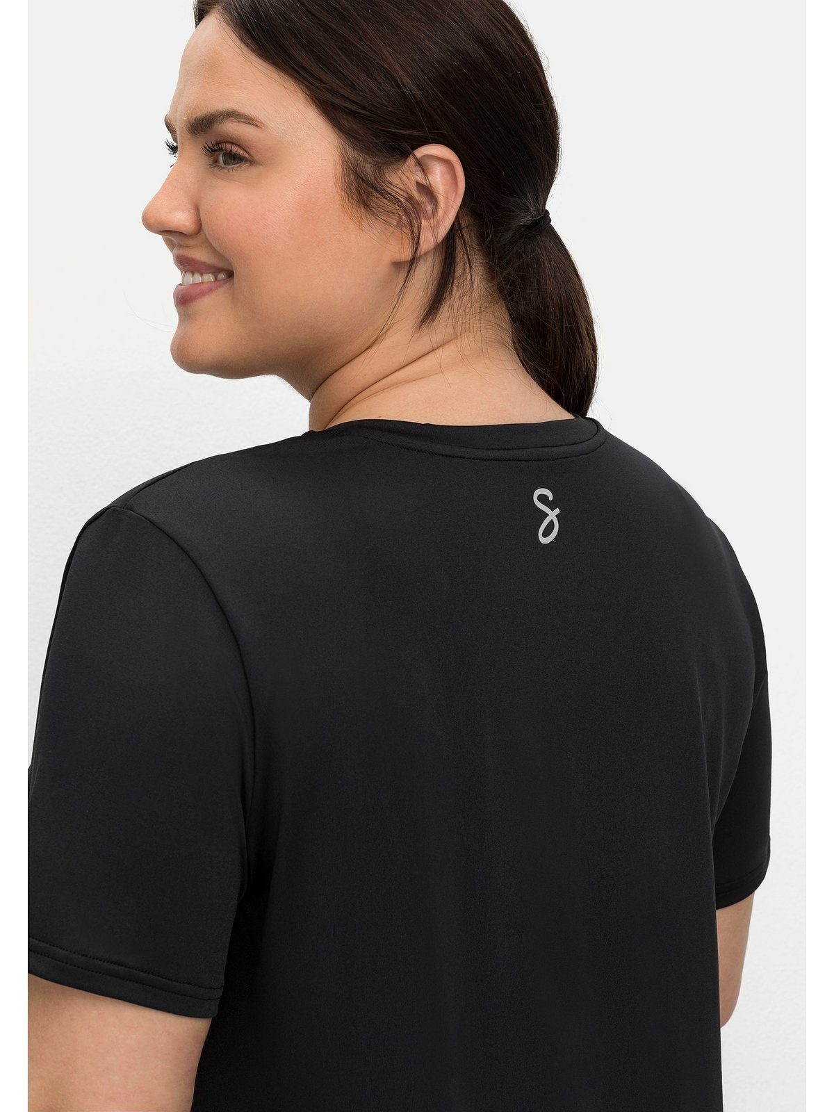 Sheego Funktionsshirt Große Größen aus schnelltrocknendem Material