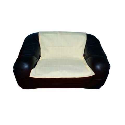 Sofaläufer, dynamic24, Höhe: 1200 mm, 2x 120x140cm Sofa Überwurf Sessel Sesselschoner Stoff Auflage Decke