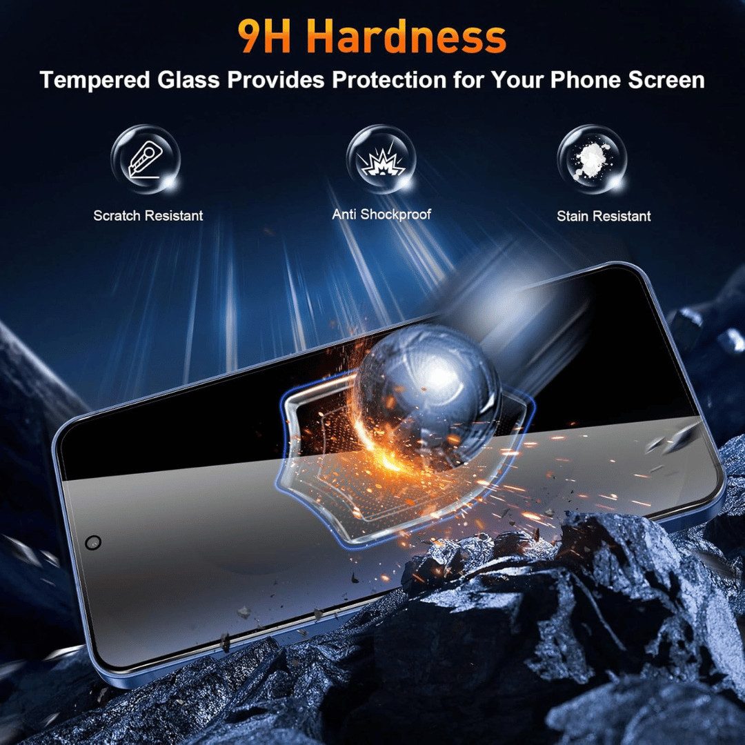 SmartUP Displayschutzglas 2X Schutzglas für Samsung Galaxy S25 Ultra Blickschutz Panzerglas Full für Samsung Galaxy S25 Ultra, Anti-Spy, Sichtschutz – Bild 4 von 5