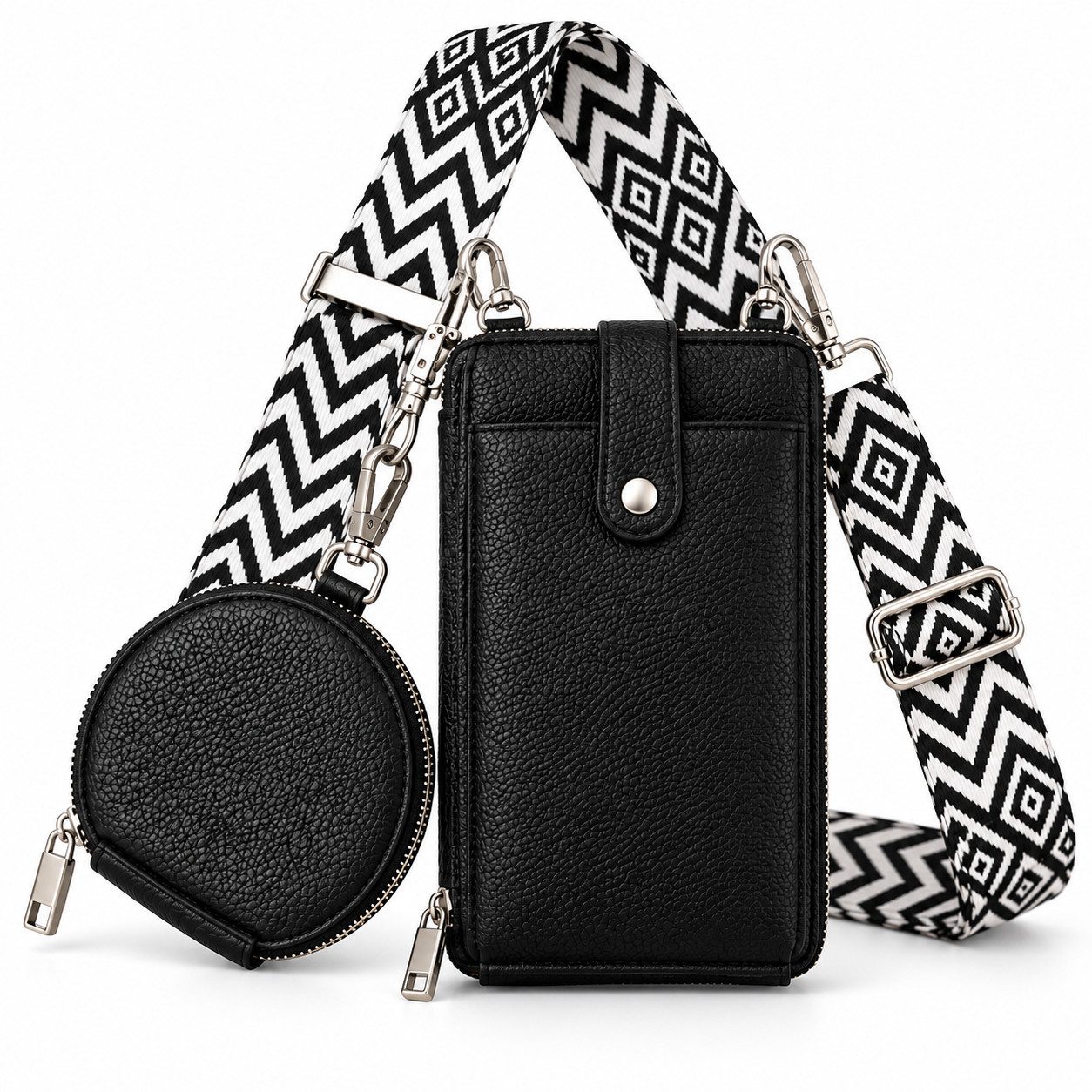Fyrove Schultertasche Handytasche zum Umhängen, Umhängetasche Damen, Handytasche Damen (Spar-Set, 1-tlg., Elegante Handytasche, , Stilvolle …