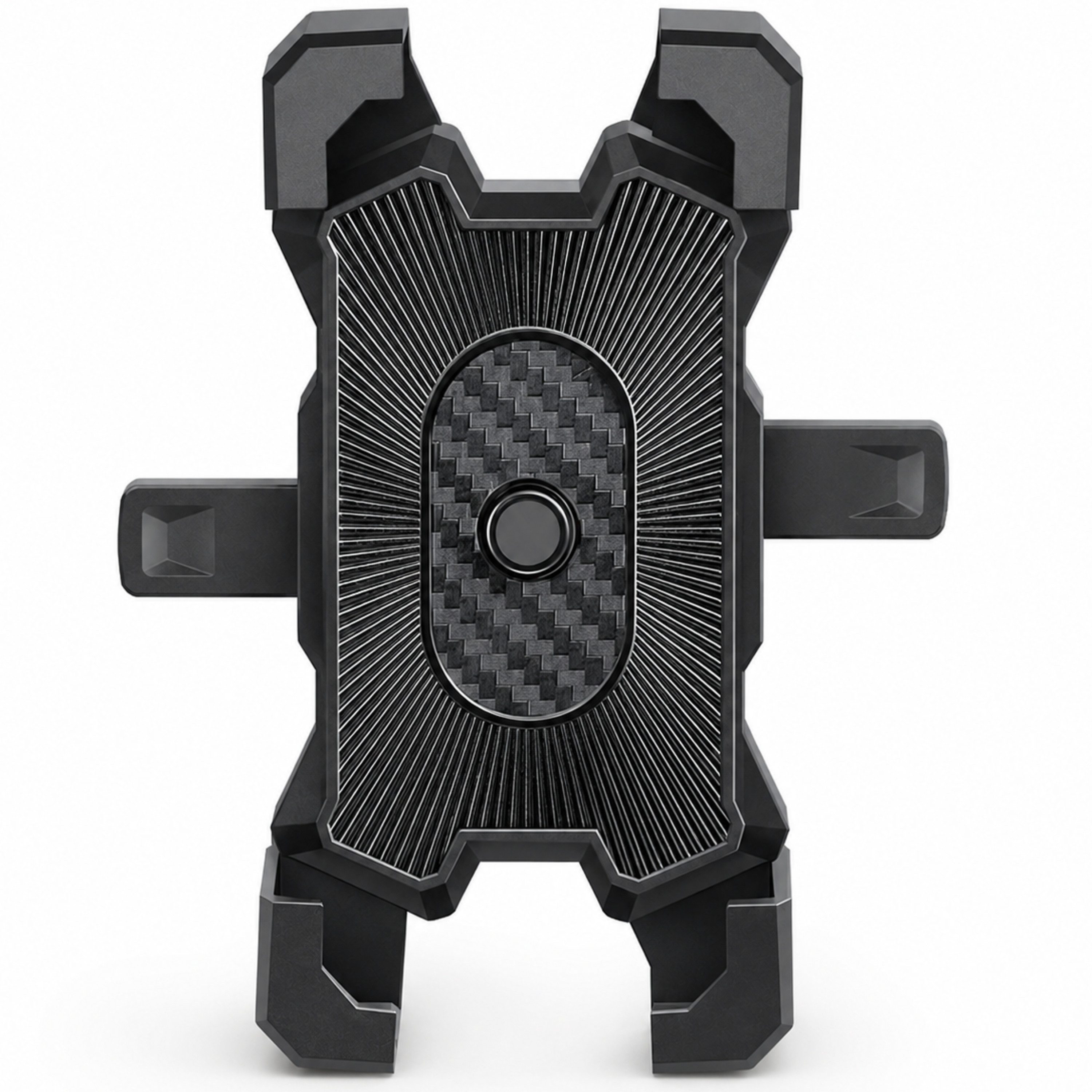 StellarLuma Handy-Halterung Handyhalterung Telefon Halterung Fahrrad E Bike E Scooter Smartphone, (bis 7 Zoll, Geeignet für alle gängigen Fahrräder, E-Bikes und E-Scooter, 360° drehbar, 4-Punkt-Halt, Schraubsystem für 2–3,5 cm Lenker)