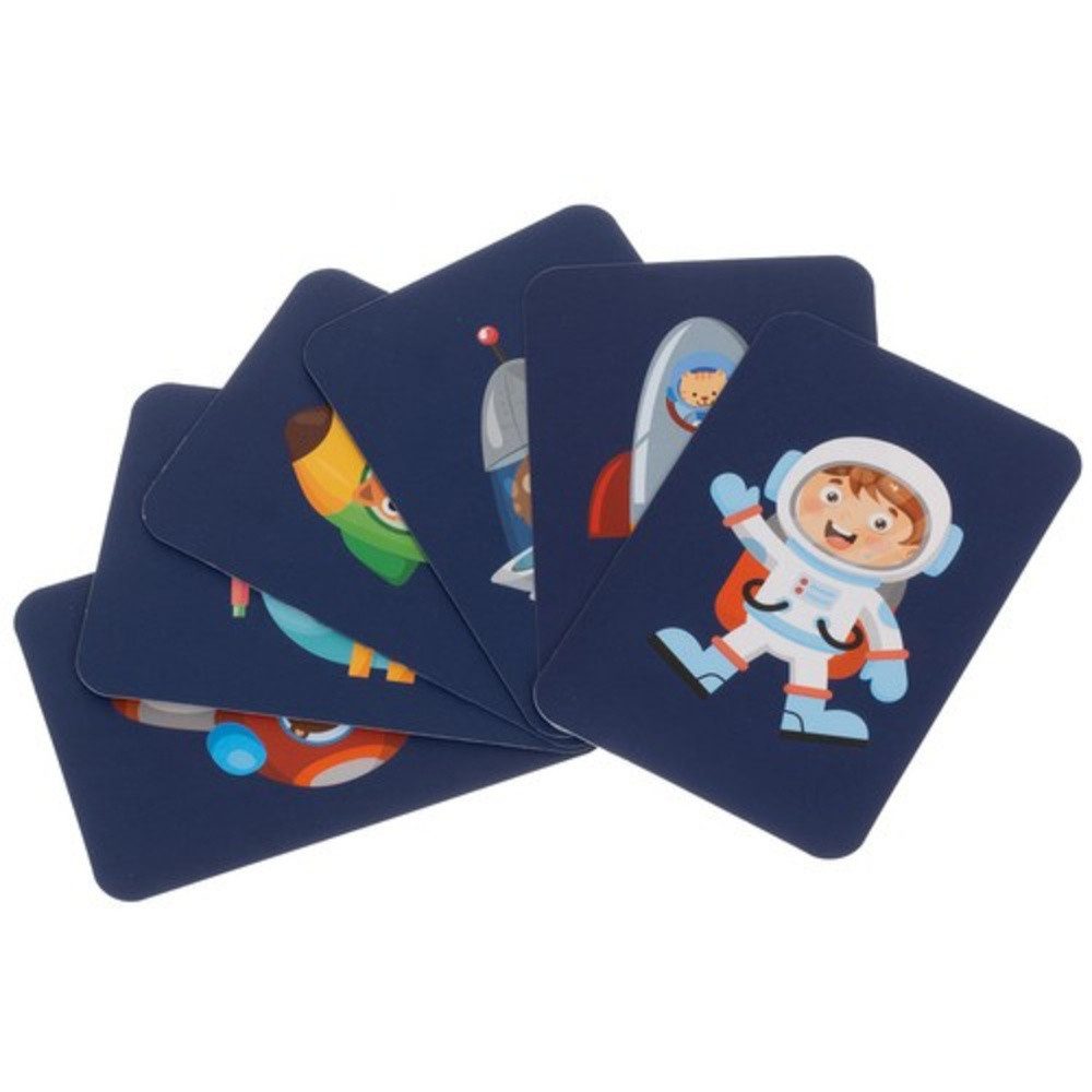 ISO TRADE Puzzle Magnetpuzzle Weltraum Space, 57 Puzzleteile, 50 verschiedenen Magneten aus beschichtetem Papier