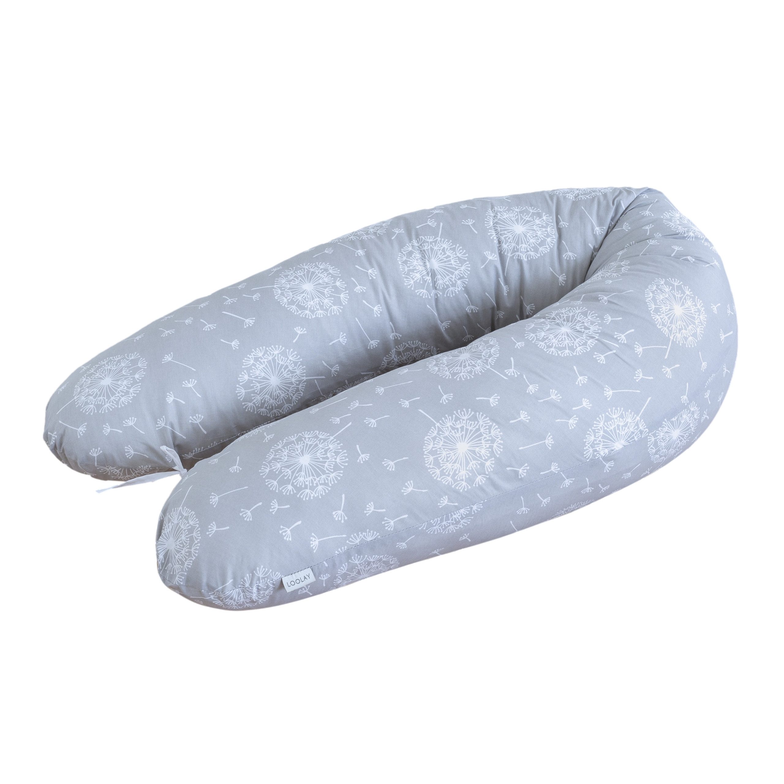 Loolay Seitenschläferkissen M/ L oder L/ XL Schwangerschaftskissen Stillkissen Schlafen Kissen, M/ L oder L/ XL Lagerungskissen + 100% Baumwolle Bezug 170 und 190 cm, Standard & X-LARGE Kissen SUPER Geschenk für Schwangern Seitenschläfer, LOOLAY® - 100% Europäische Stoffe und Kleinserien-Nähen!