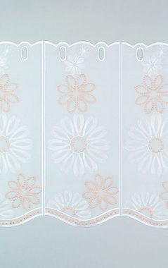 Scheibengardine Blumenzeit, Plauener Spitze®, (1 St), transparent, HxB 40x48.6cm