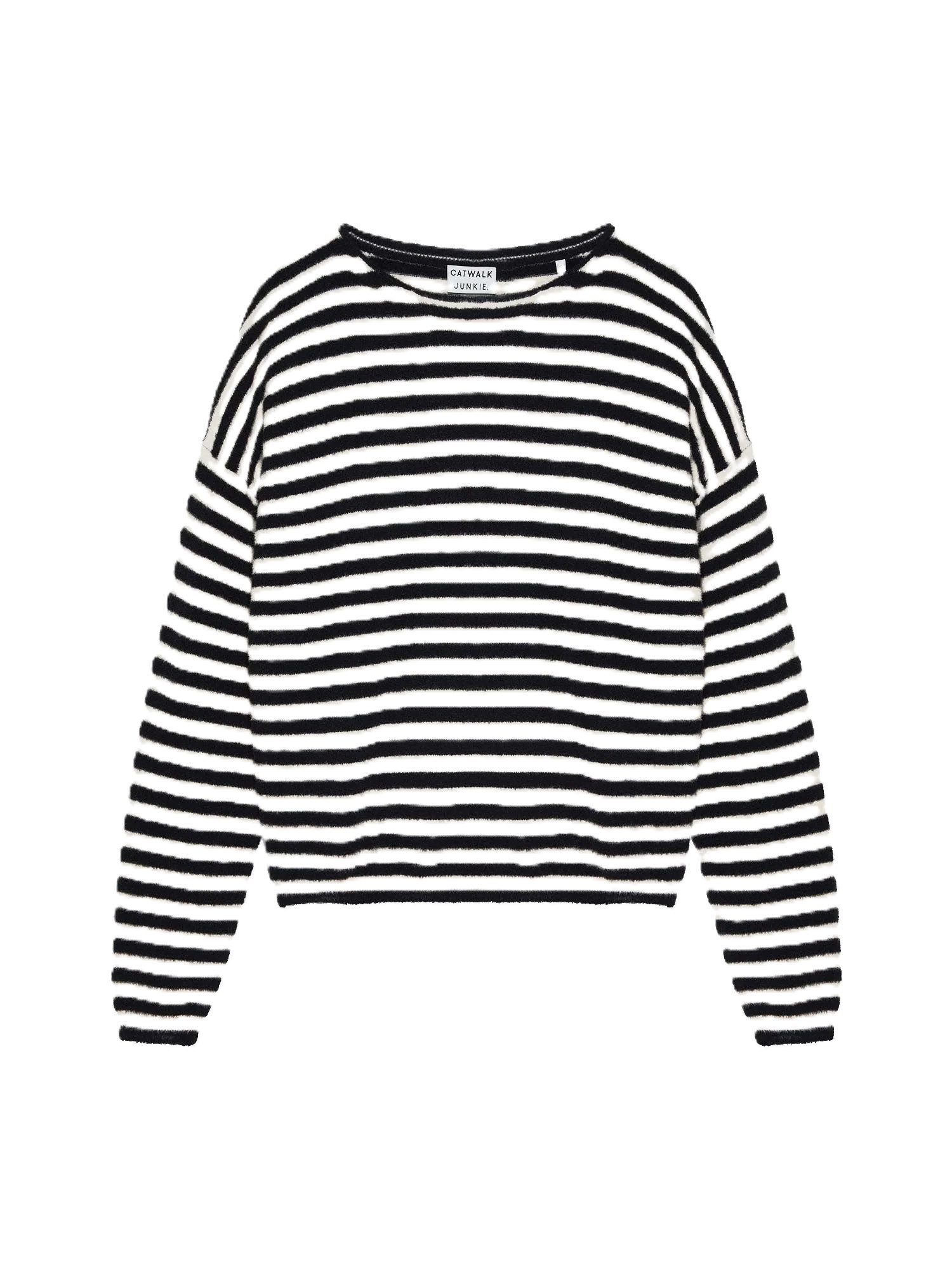 Catwalk Junkie Strickpullover Soft striped knit - Streifenpullover weich kurz