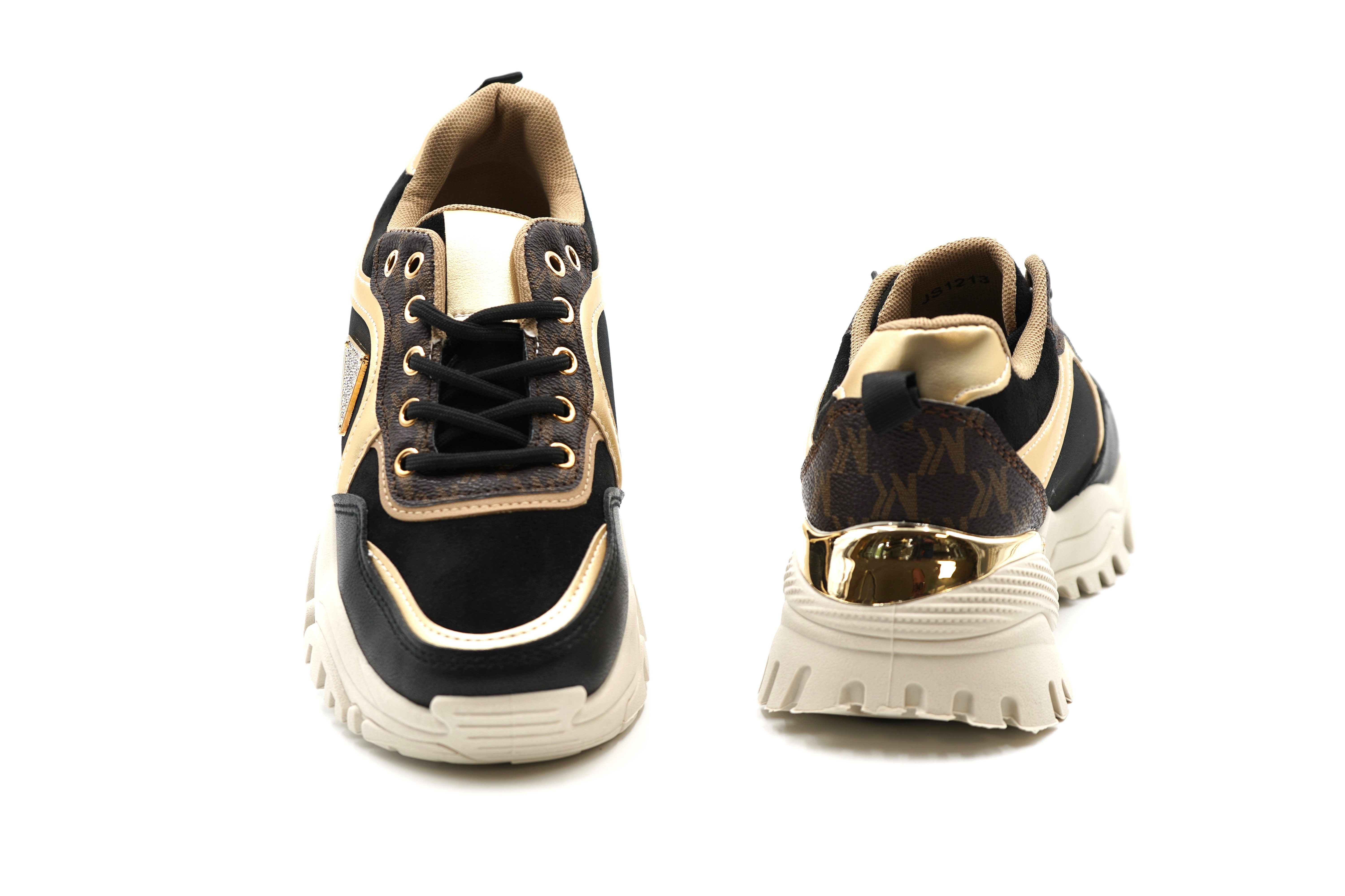 Sonderpostendiscount Damenschuhe Sneaker JS1213 Black Sneaker günstig online kaufen