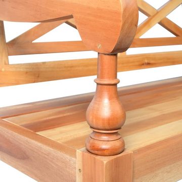DOTMALL Sitzbank mit Armlehnen ist aus Mahagoni Massivholz,stabil und langlebig