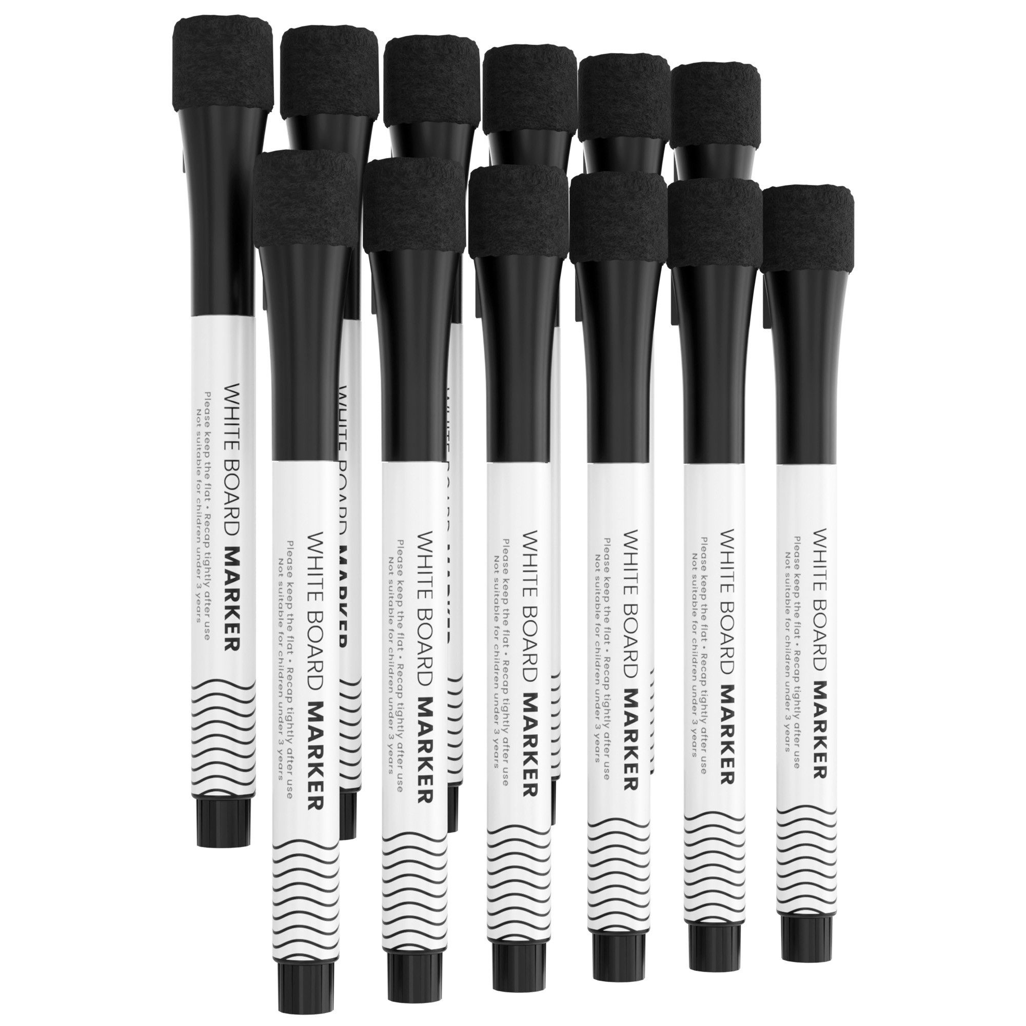 ALLboards Whiteboard Marker Dünn-spitzige Whiteboardmarker-Set ALLboards, (12-tlg)