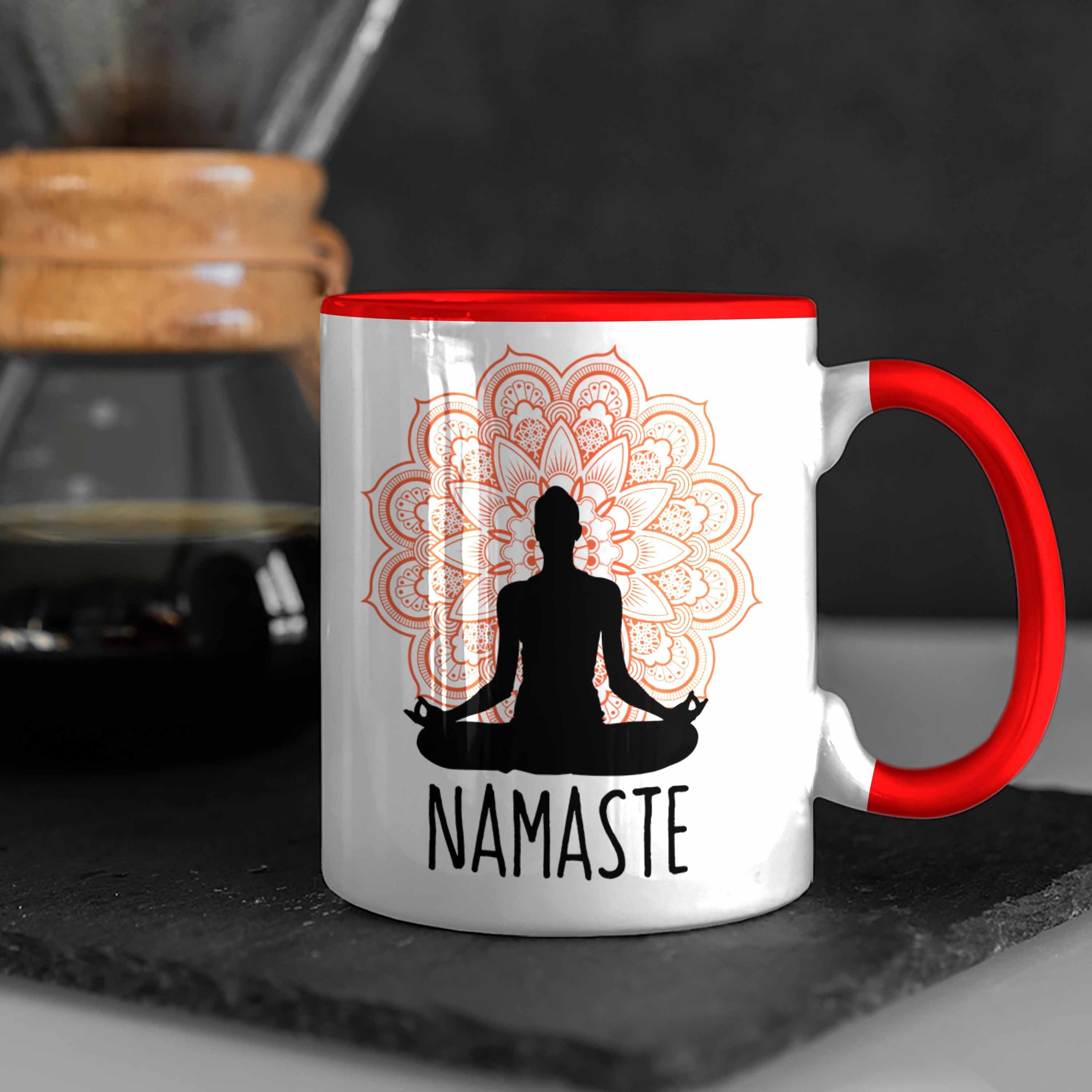 Rot Meditations-Tasse Nama für Inspirierendes Trendation Tasse Meditationliebhaber Geschenk