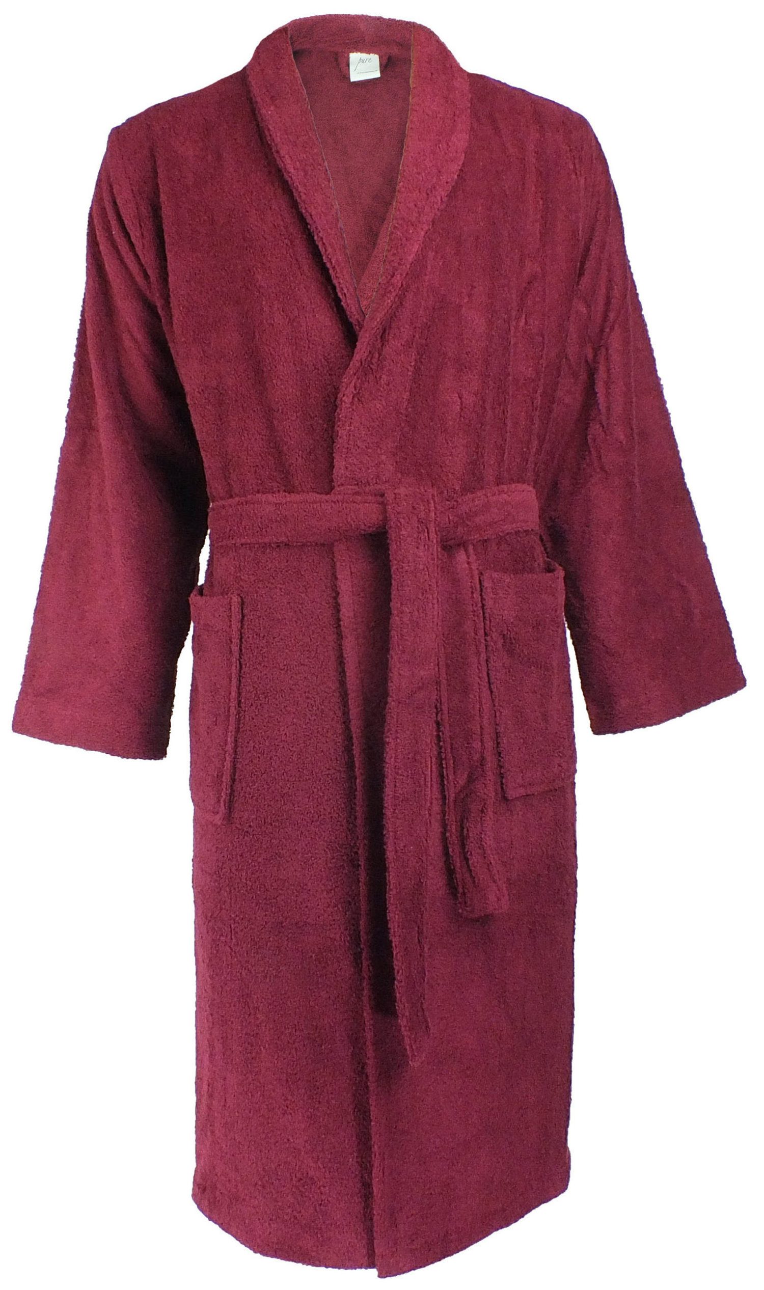 Lasa Home Unisex-Bademantel, Langform, Baumwolle, Schalkragen, günstig online kaufen
