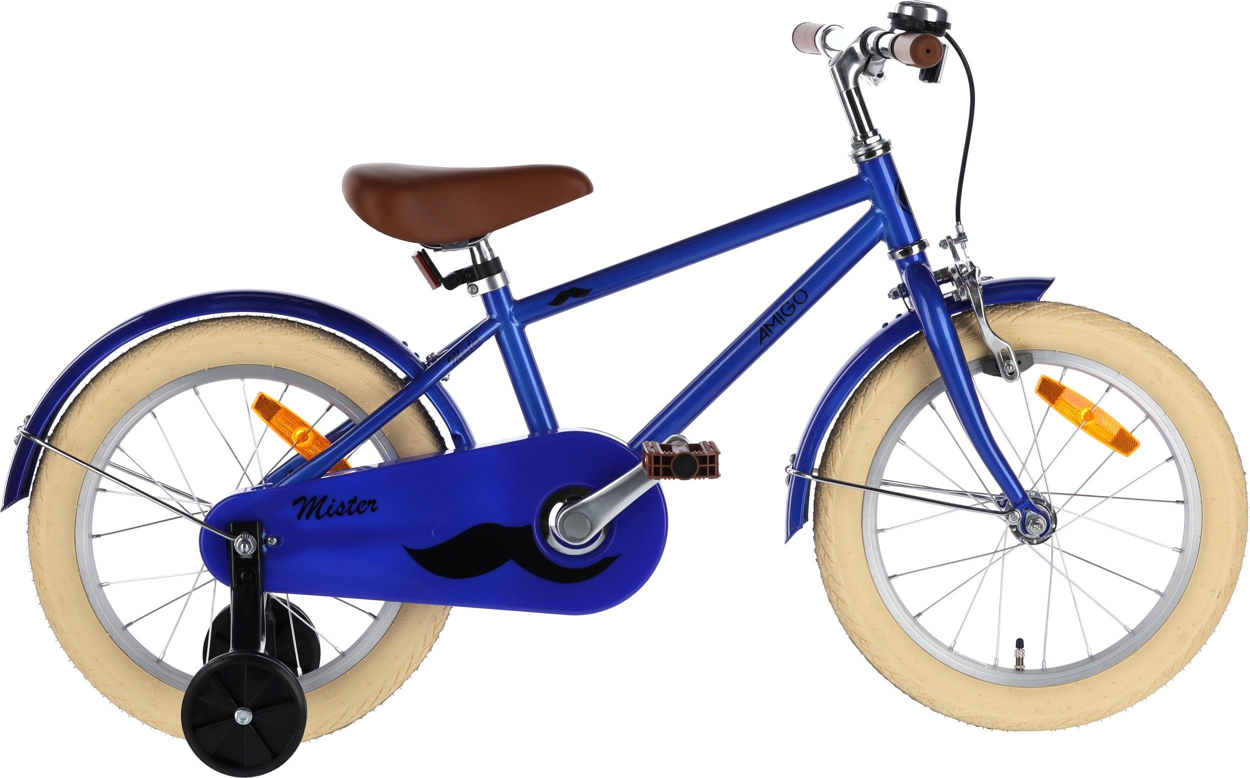 Kinderfahrrad Rücktrittbremse 16 Zoll 24 Blau Fahrräder Kinderfahrrad cm Jungen Mister AMIGO AMIGO