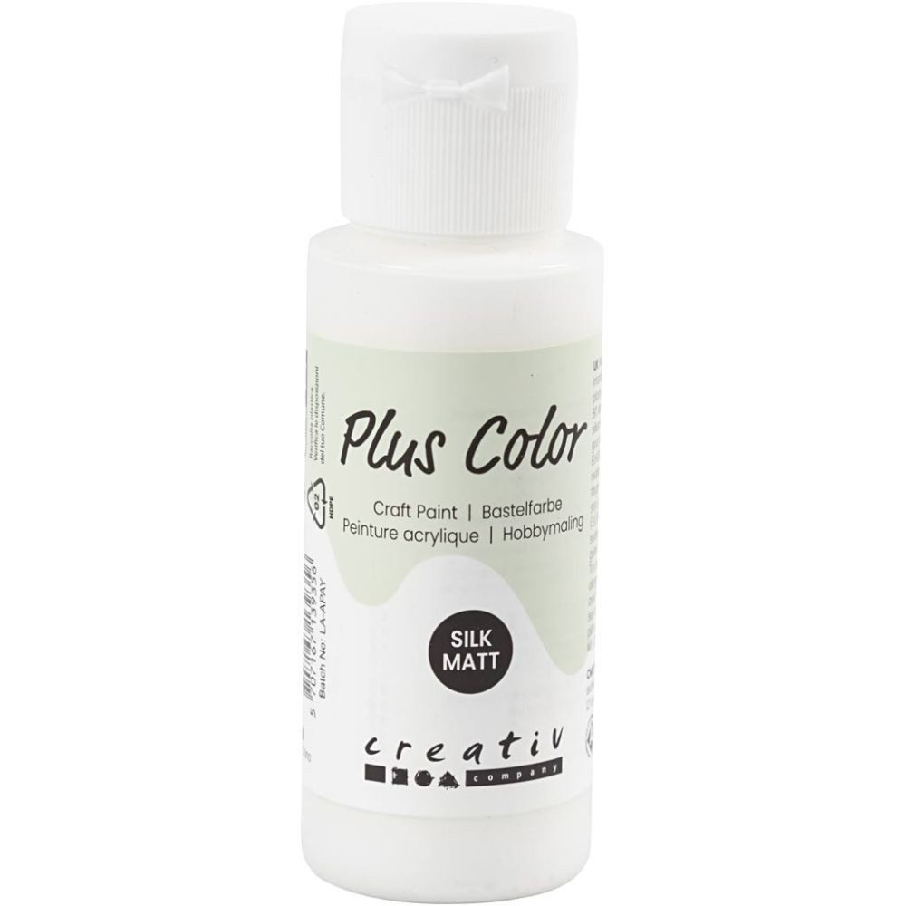 creativ company Acrylfarbe Plus Color Bastelfarbe Weiß