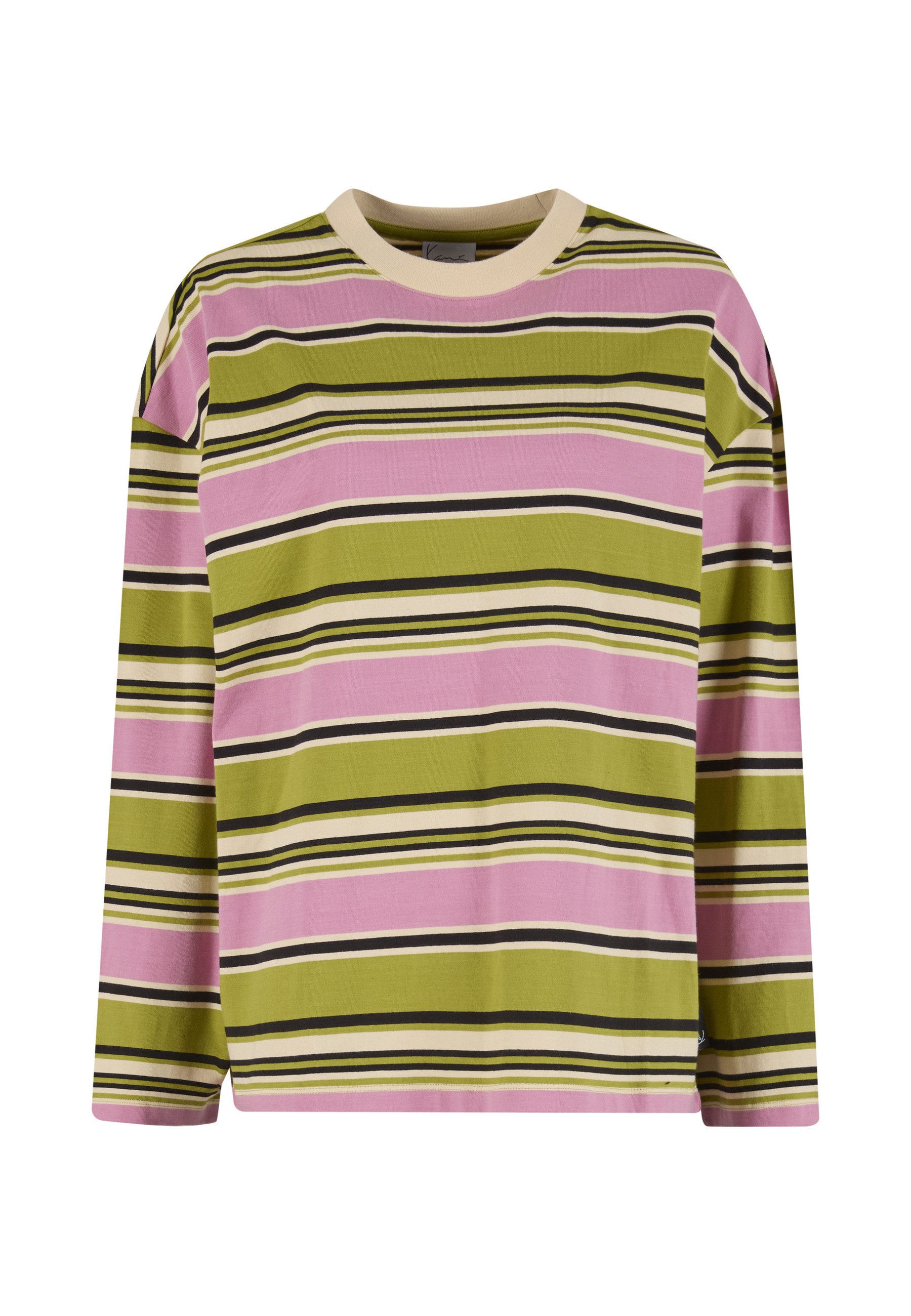 Karl Kani Langarmshirt Karl Kani Woven Signature Stripe Oversized Longsleeve (1-tlg)