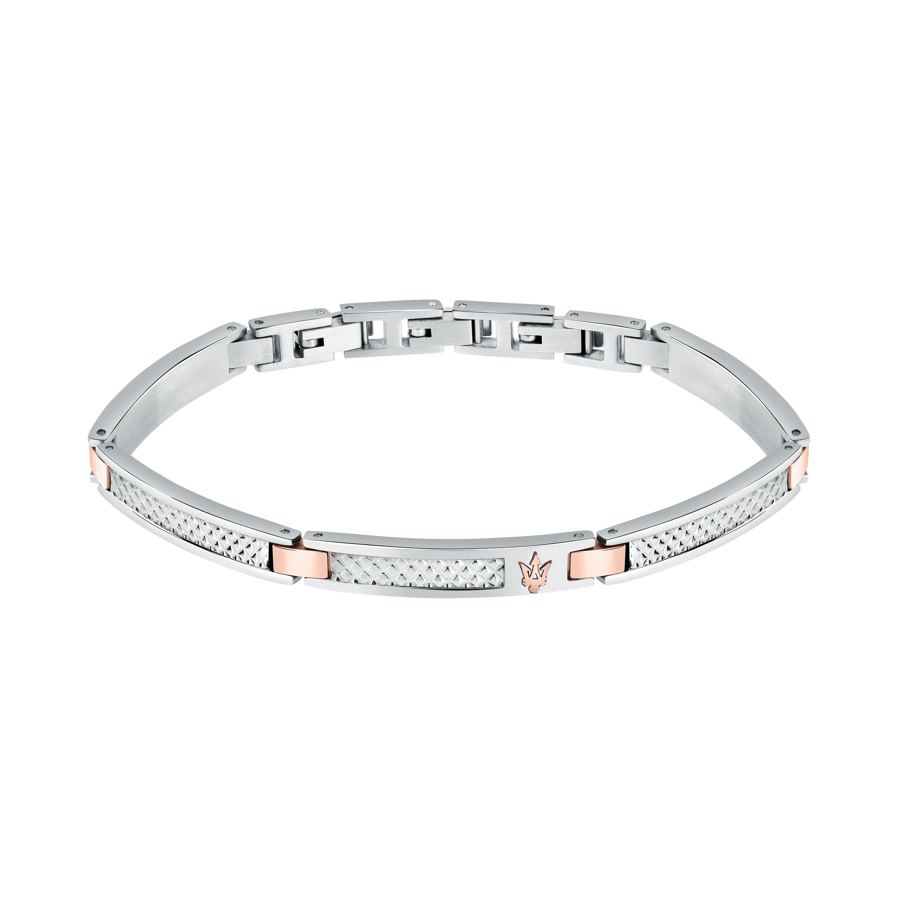 MASERATI Armband Bracelet IP RG Herren 100% Edelstahl (1-tlg)