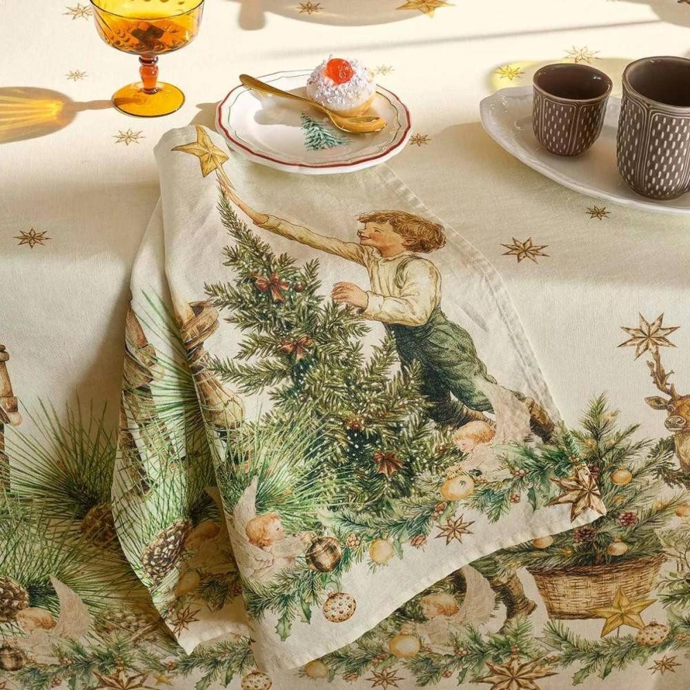 Garnier Thiebaut Stoffserviette Noel vintage Dore 45 x 45 cm