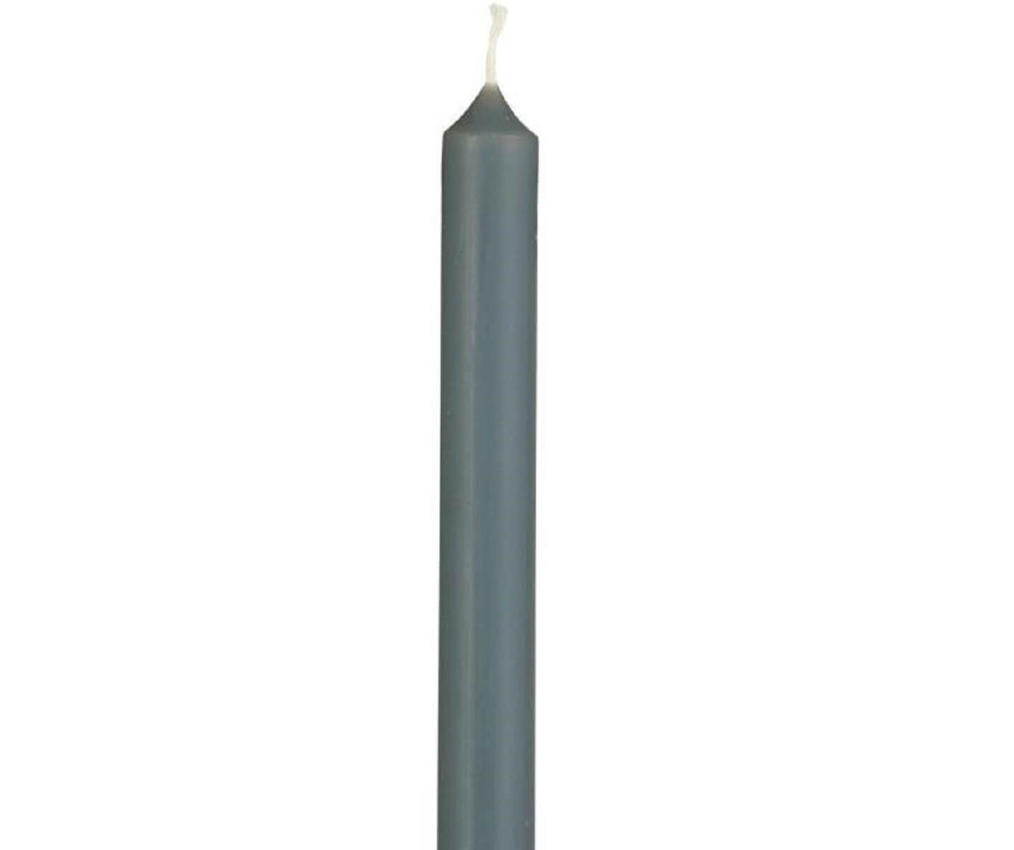 Ib Laursen Teelichthalter IB Laursen 1 Stück schmale hohe Kerze 20cm AQUA HAZE blau lang Spitz